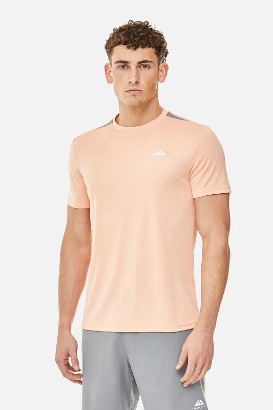 Cloud SS25 Tee - Peach Nectar/Moon Grey sold by Trailberg