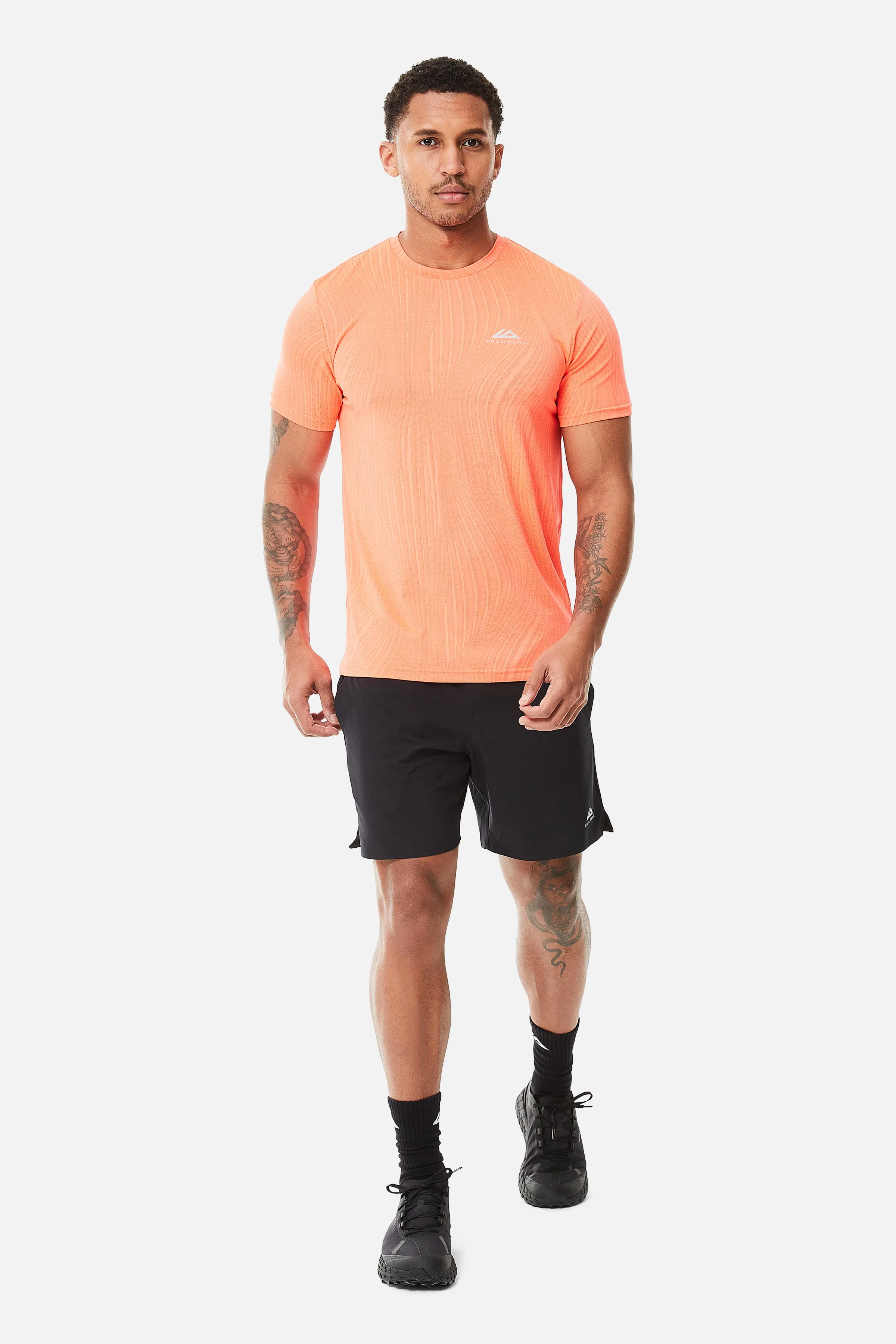 Vertex Jacquard Tee - Sunset Glow/Electric Fuschia sold by Trailberg product image thumbnail 2