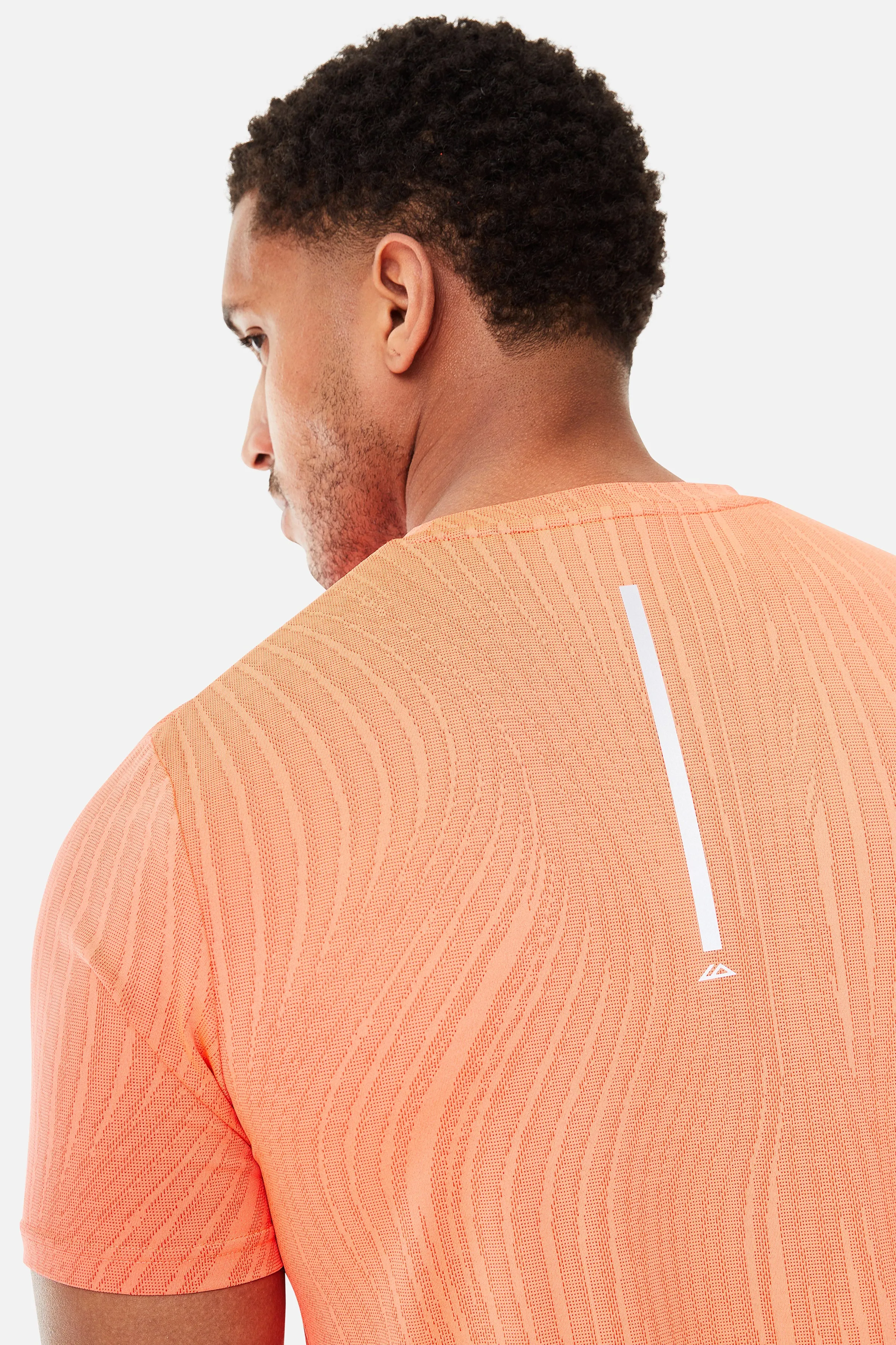 Vertex Jacquard Tee - Sunset Glow/Electric Fuschia sold by Trailberg product image thumbnail 4