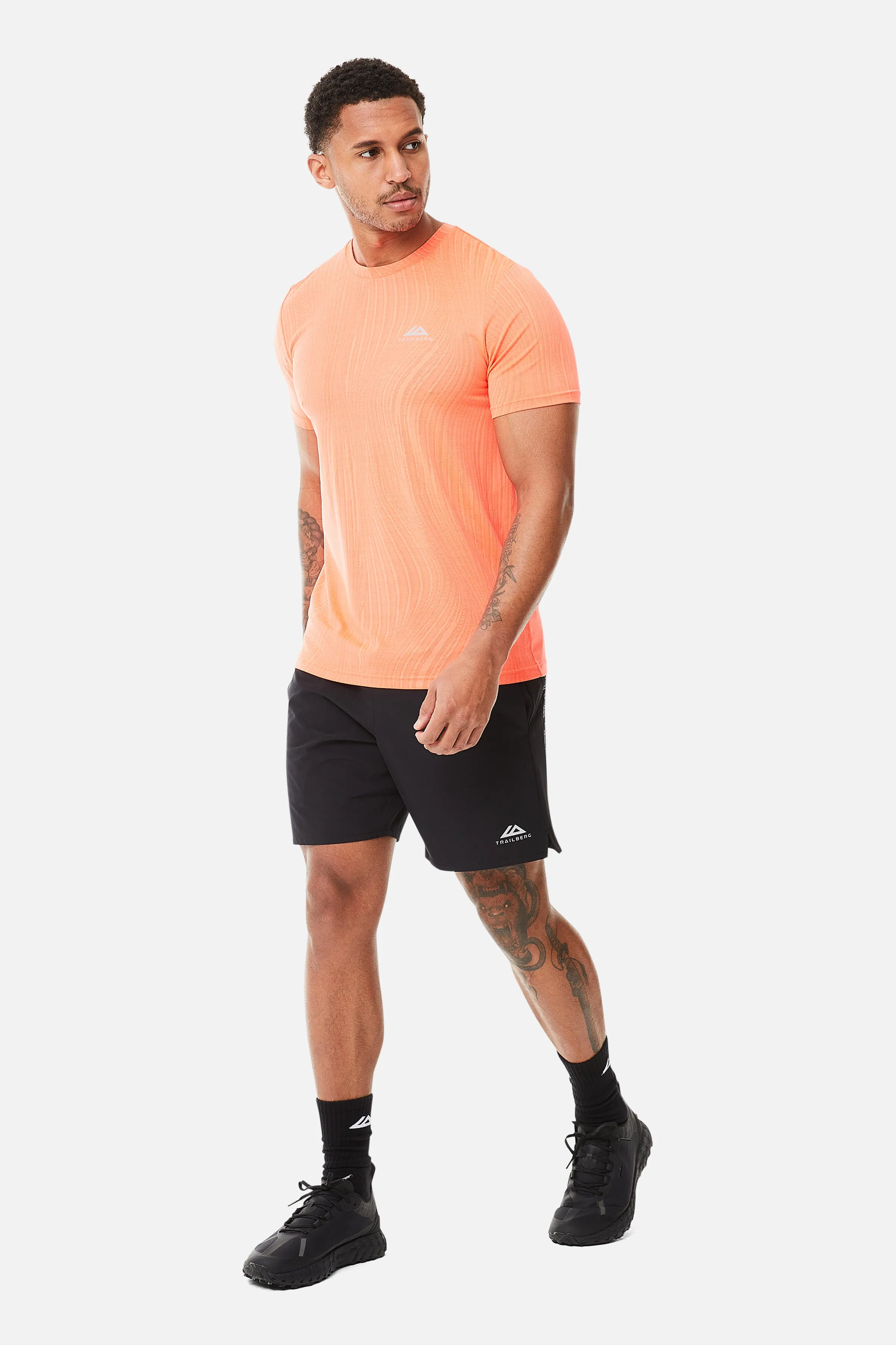 Vertex Jacquard Tee - Sunset Glow/Electric Fuschia sold by Trailberg product image thumbnail 3