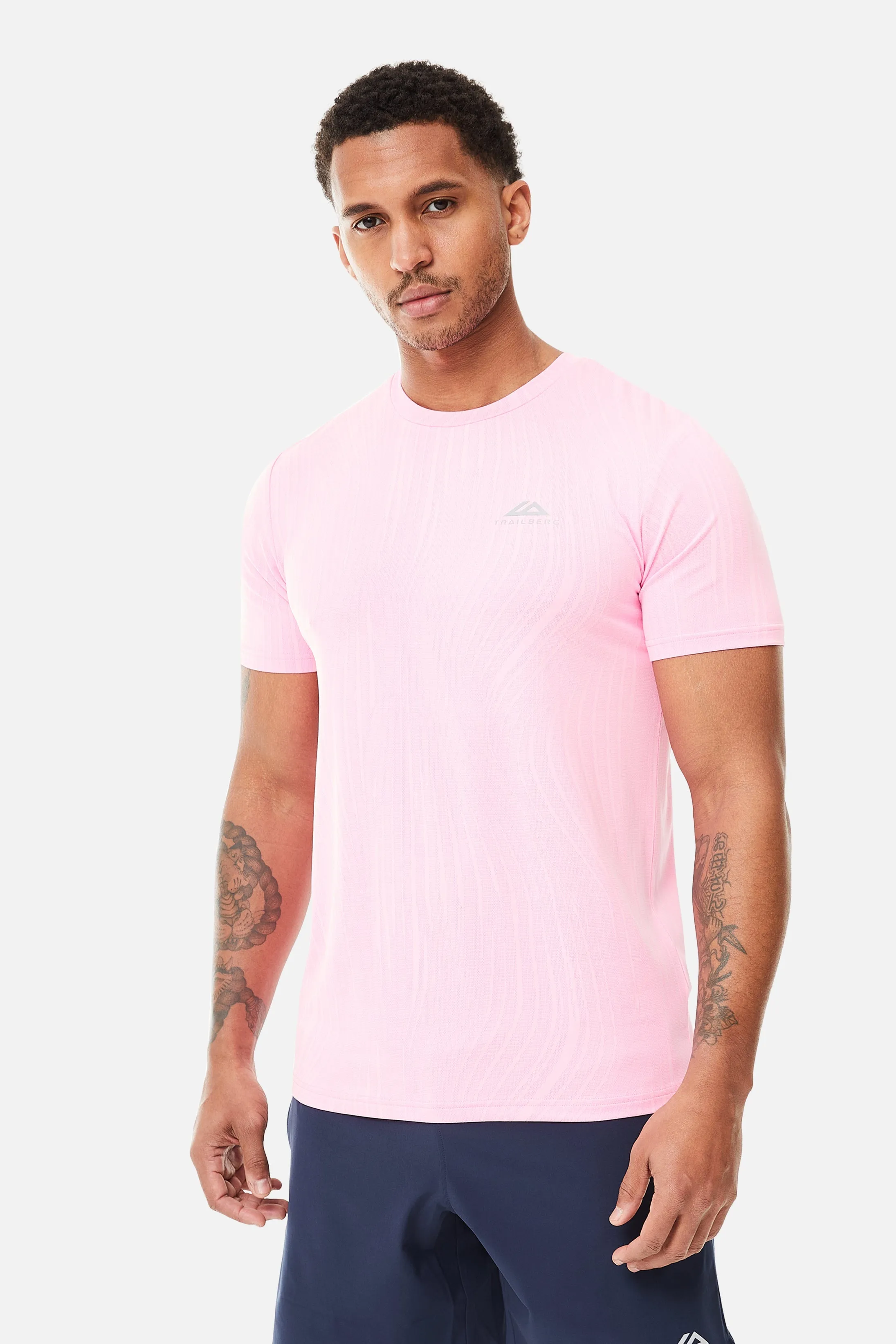 Vertex Jacquard Tee - Candy Cotton/Sugar Plum sold by Trailberg