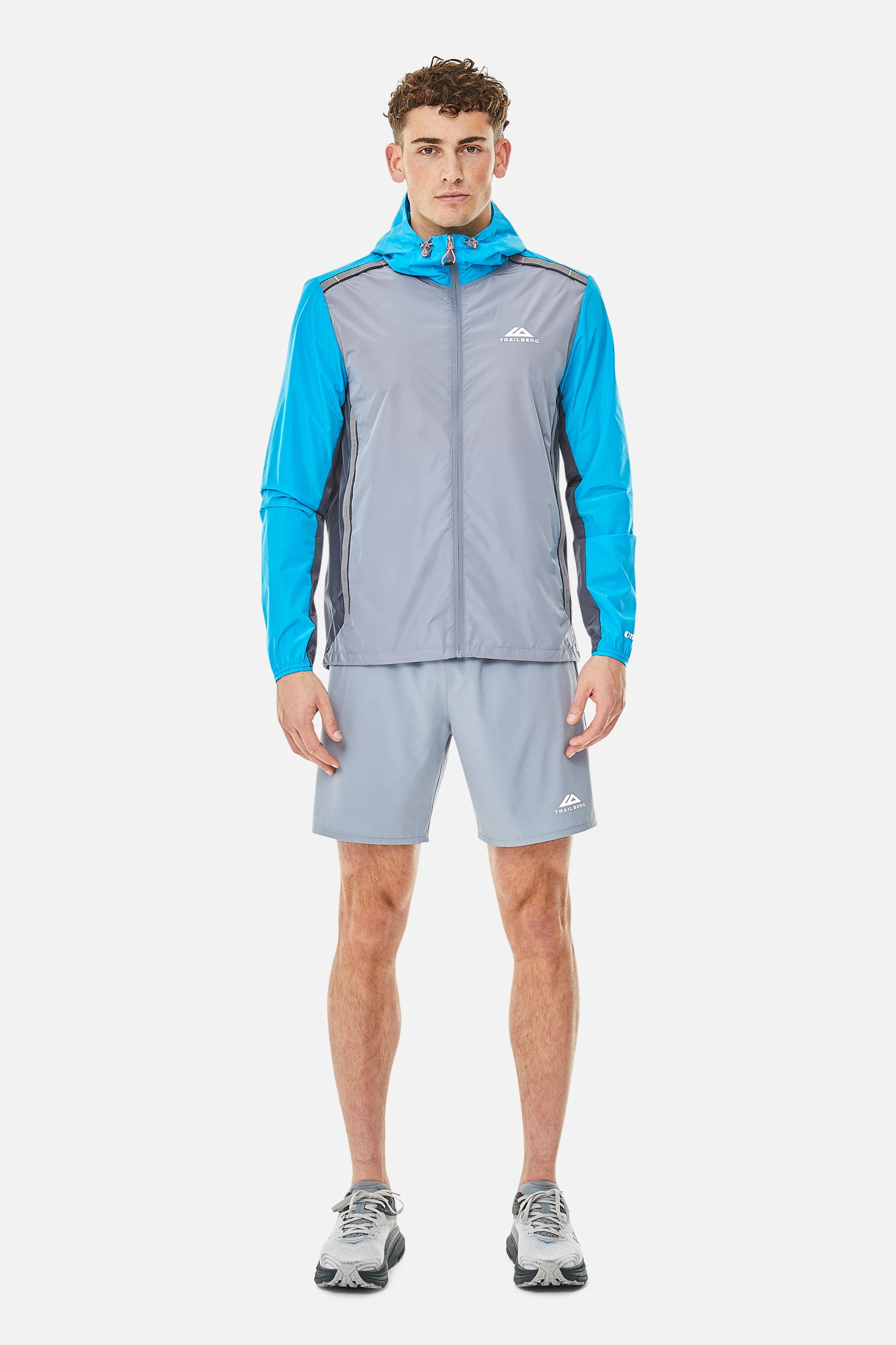 Triathlon SS25 Windbreaker - Cloud Haze/Storm Grey/Aqua Wave sold by Trailberg product image thumbnail 3