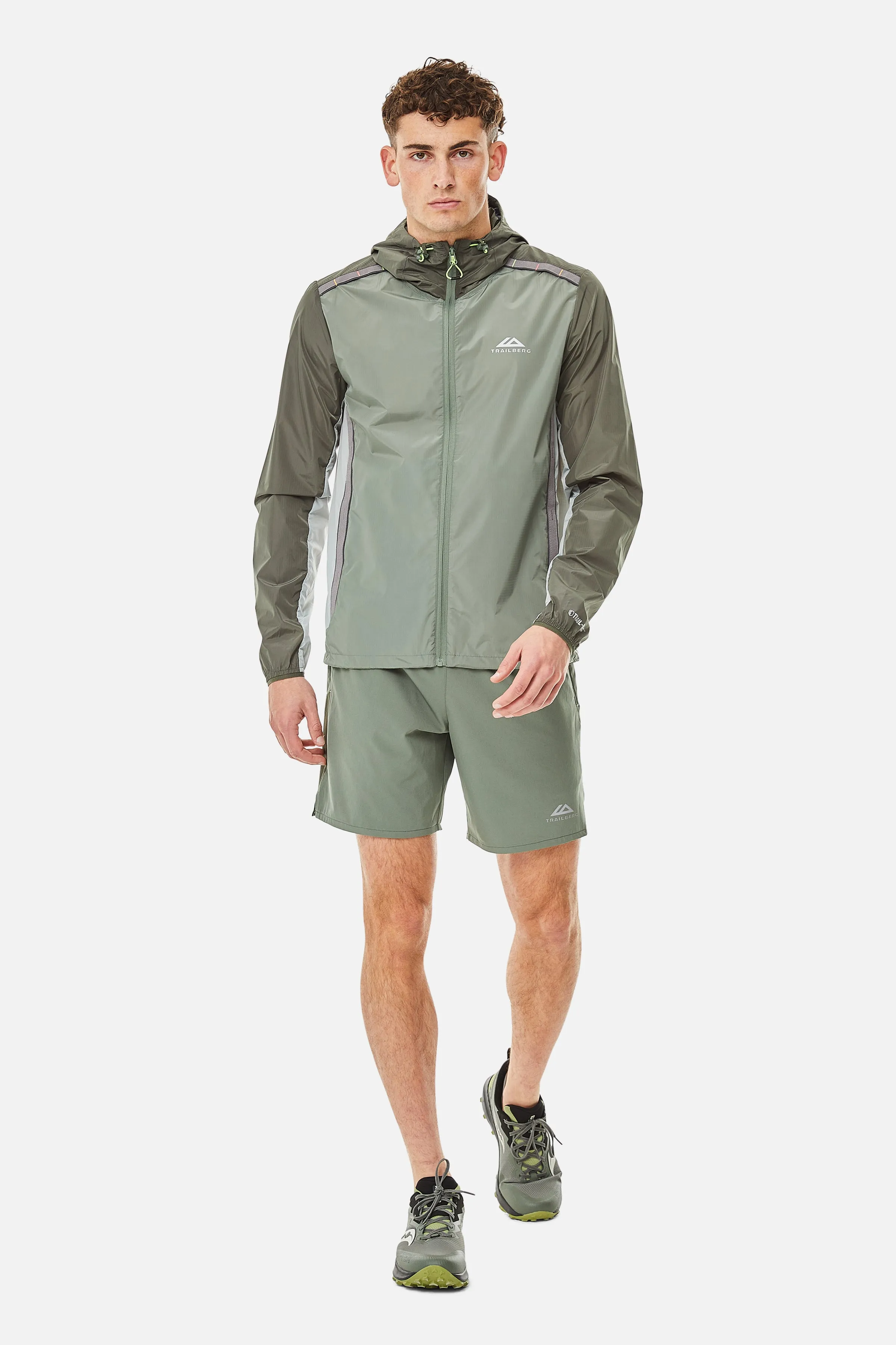 Triathlon SS25 Windbreaker - Pine Dust/Dark Fern/Frosted Leaf sold by Trailberg product image thumbnail 2