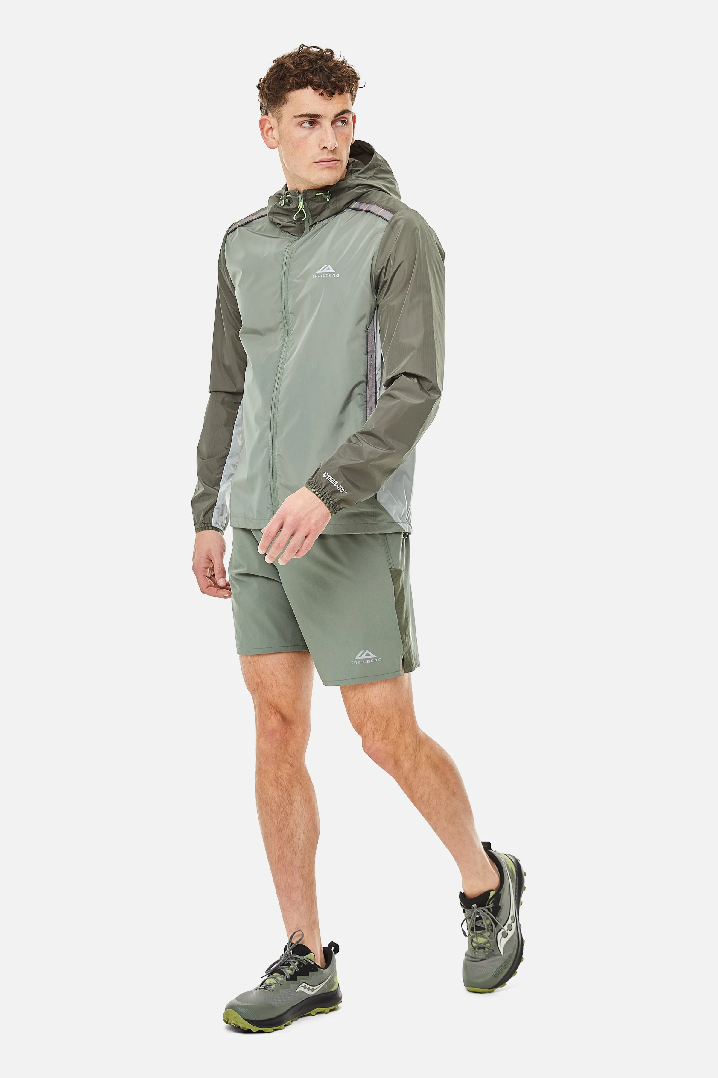 Triathlon SS25 Windbreaker - Pine Dust/Dark Fern/Frosted Leaf sold by Trailberg product image thumbnail 3