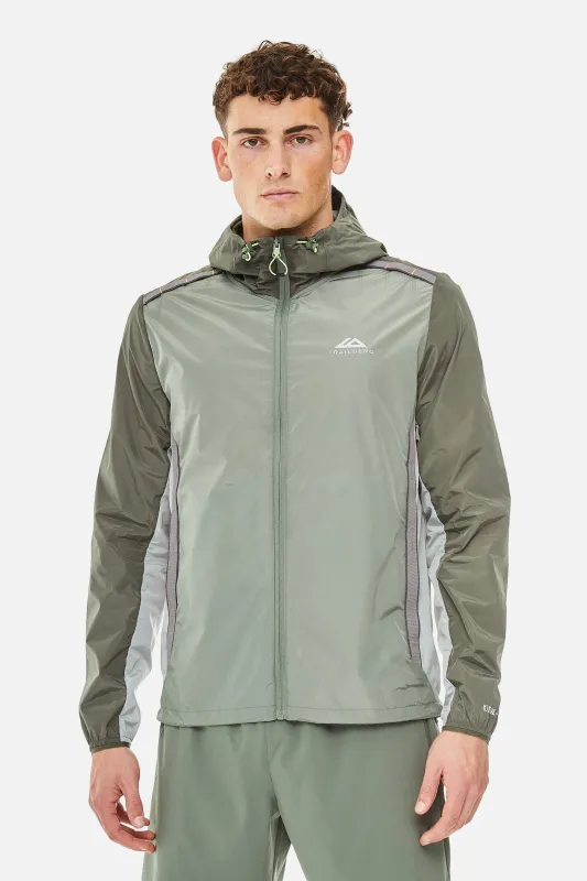 Triathlon SS25 Windbreaker - Pine Dust/Dark Fern/Frosted Leaf sold by Trailberg