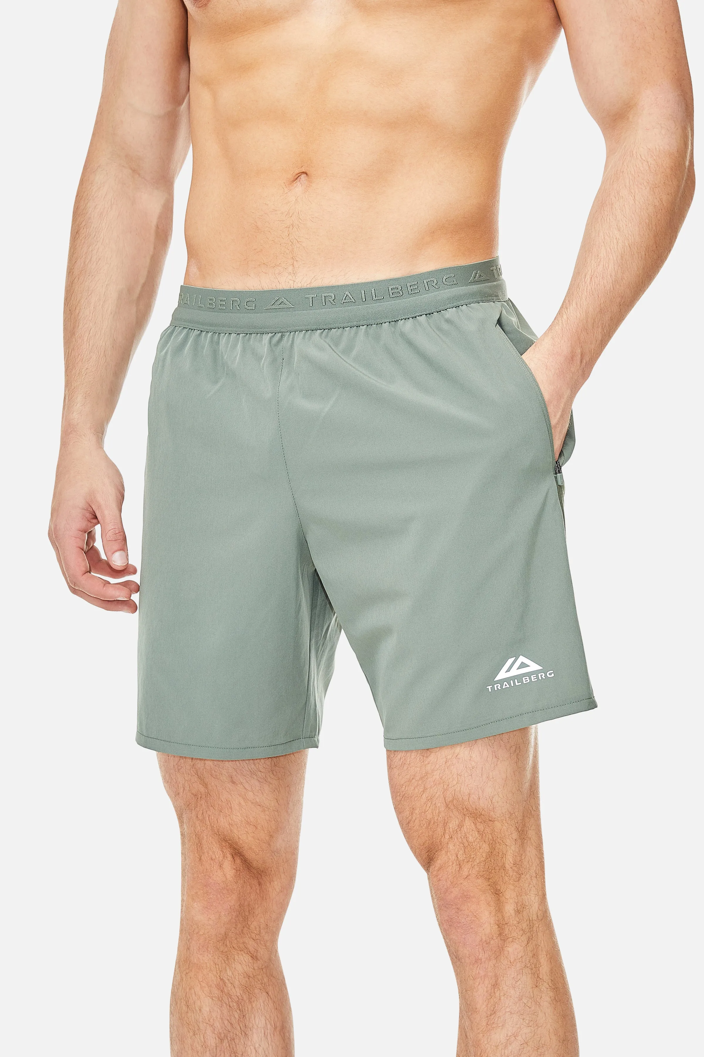 Triathlon SS25 Short - Pine Dust/Dark Fern sold by Trailberg product image thumbnail 5