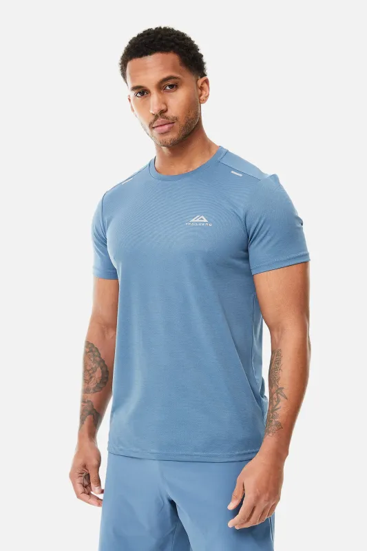 Crest Tee - Astra Blue sold by Trailberg