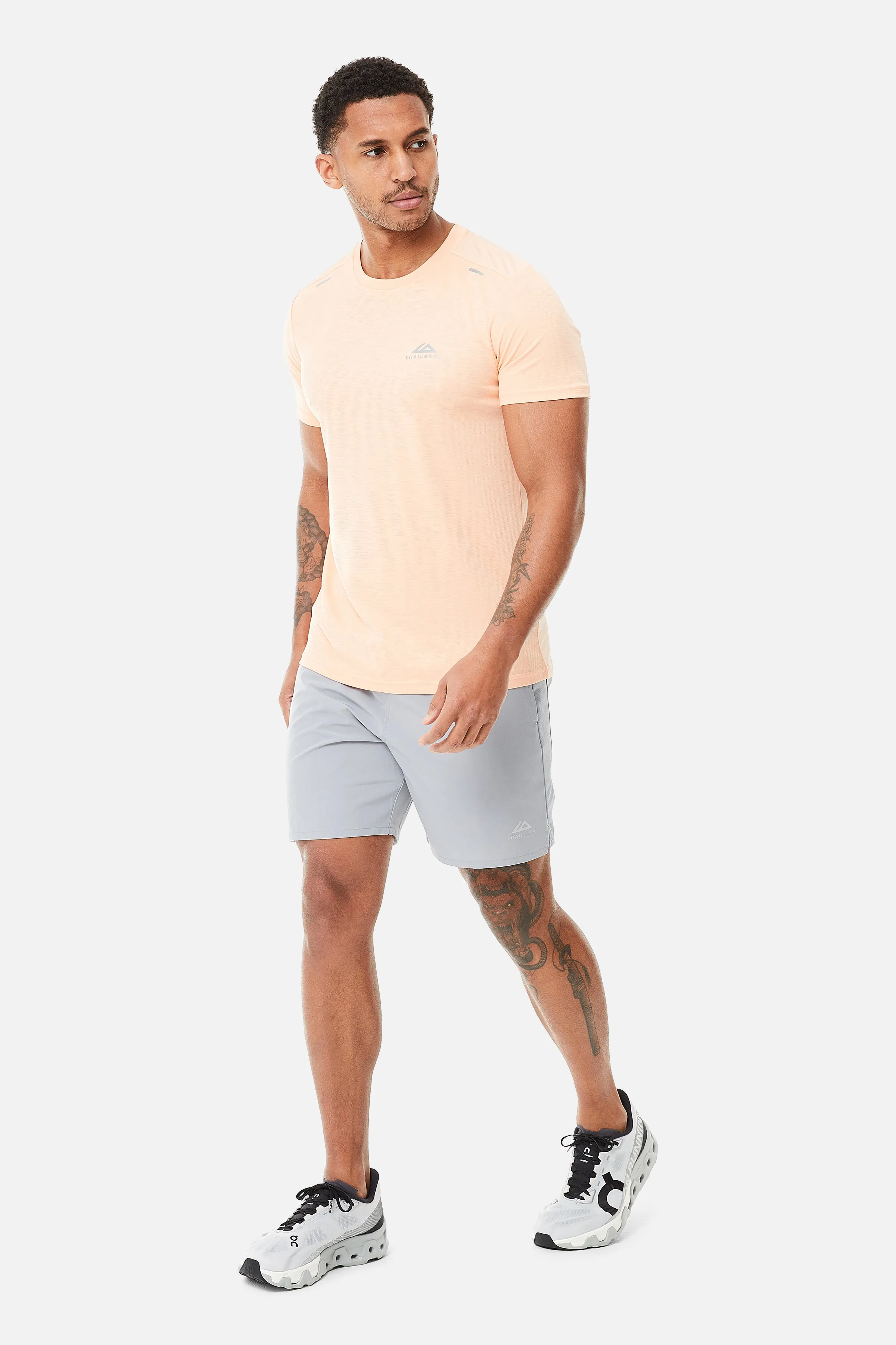 Crest Tee - Peach Nectar sold by Trailberg product image thumbnail 3