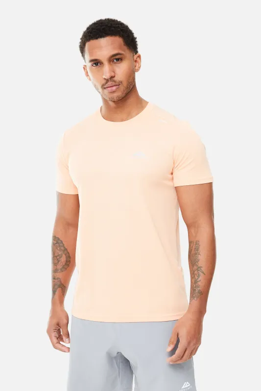 Crest Tee - Peach Nectar sold by Trailberg