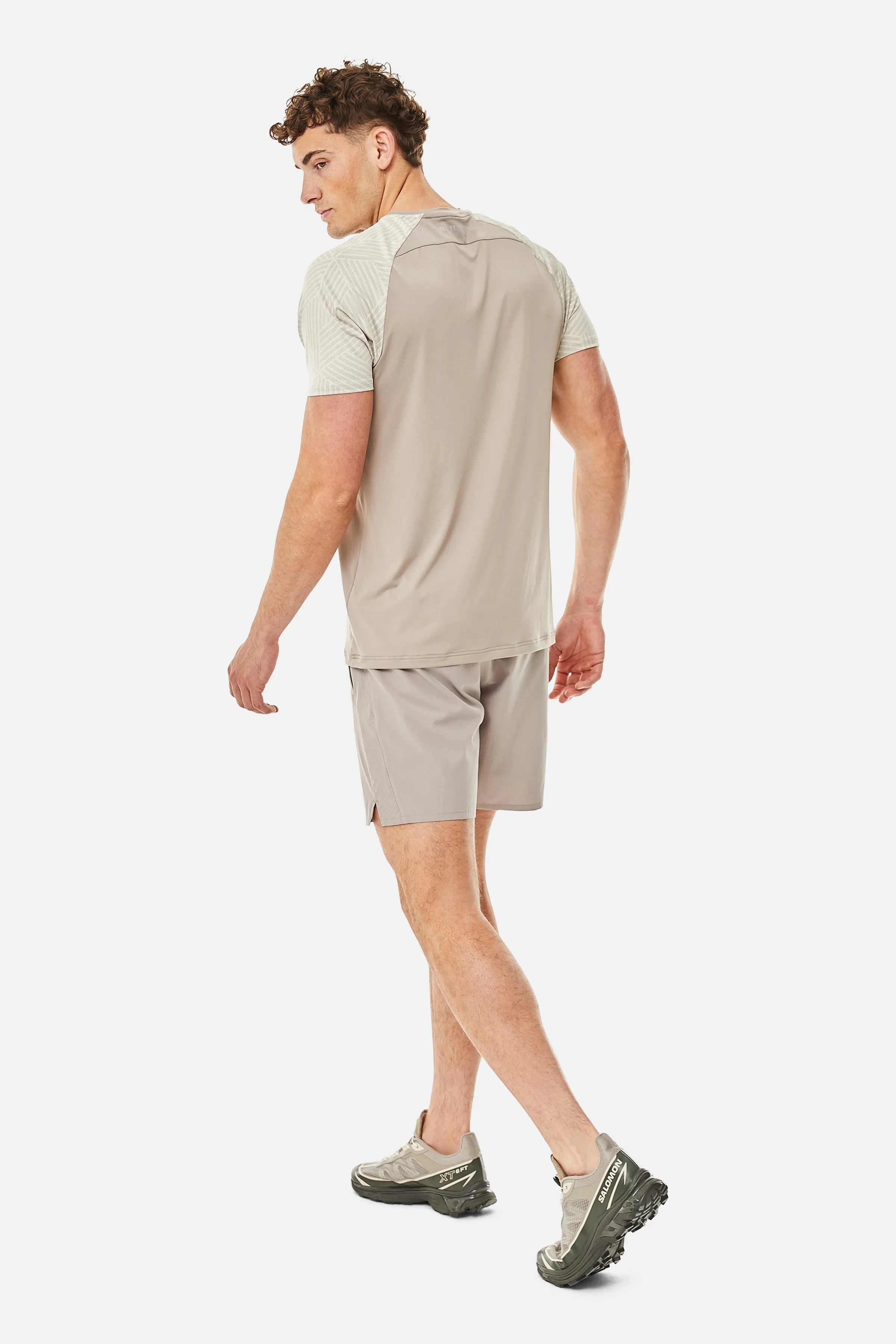 Axis Jacquard Tee - Pale Taupe sold by Trailberg product image thumbnail 3
