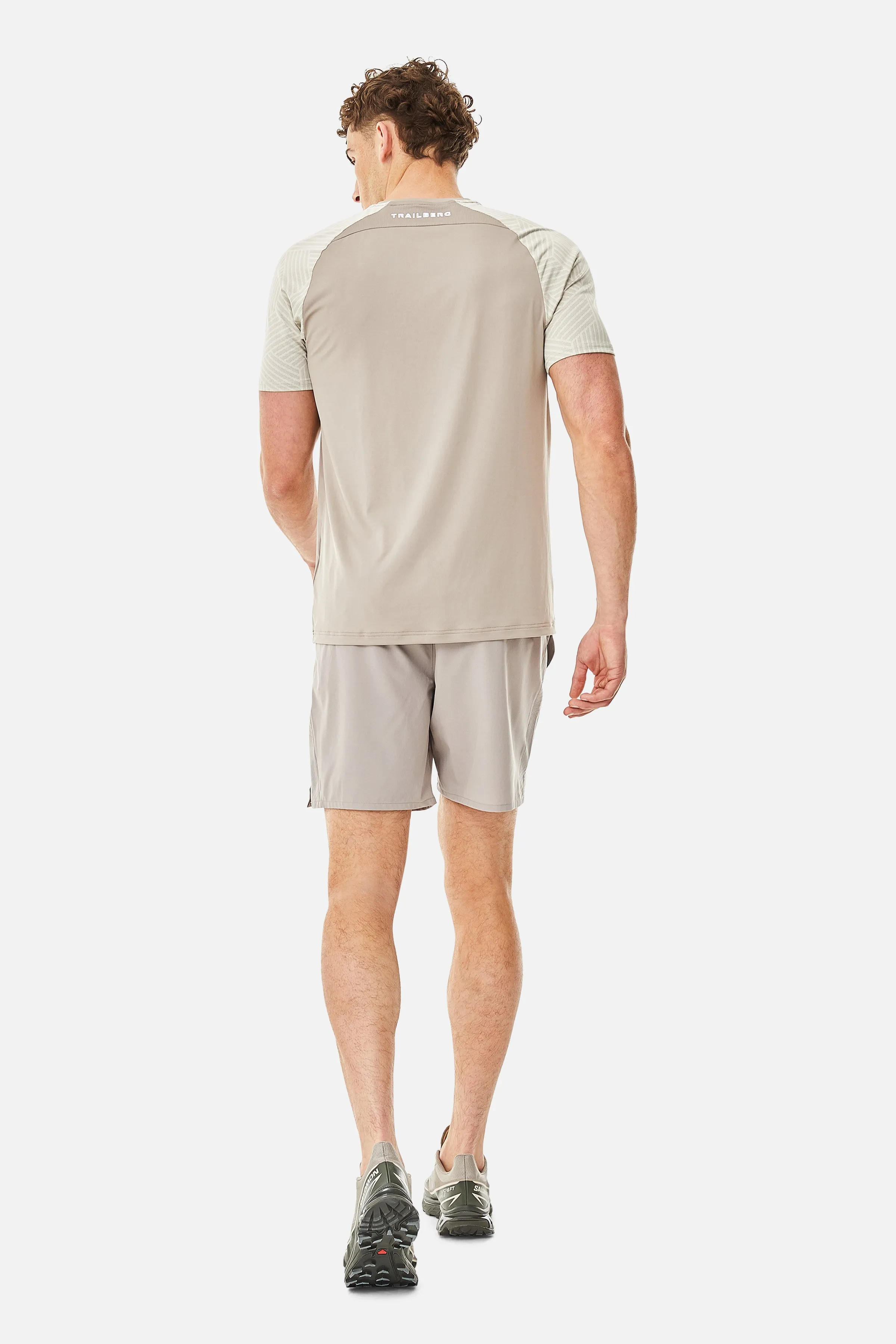 Axis Jacquard Tee - Pale Taupe sold by Trailberg product image thumbnail 4