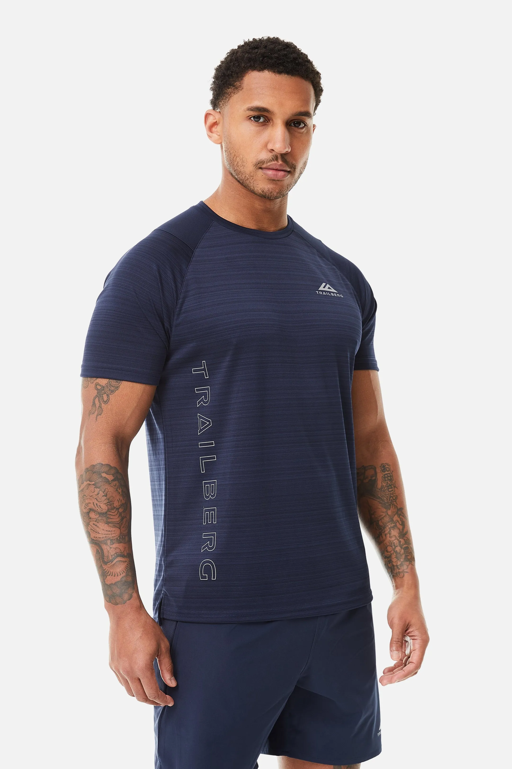 Triathlon SS25 Tee - Navy Blue sold by Trailberg