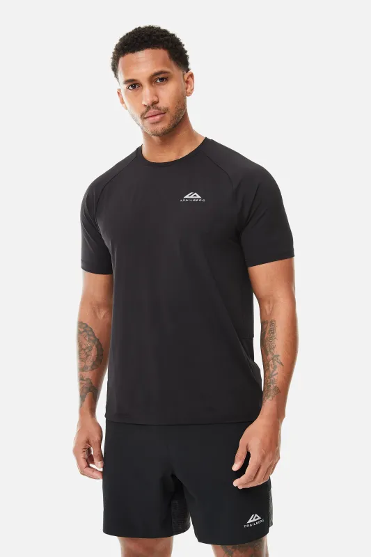 Rapid Grid Tee - Black sold by Trailberg
