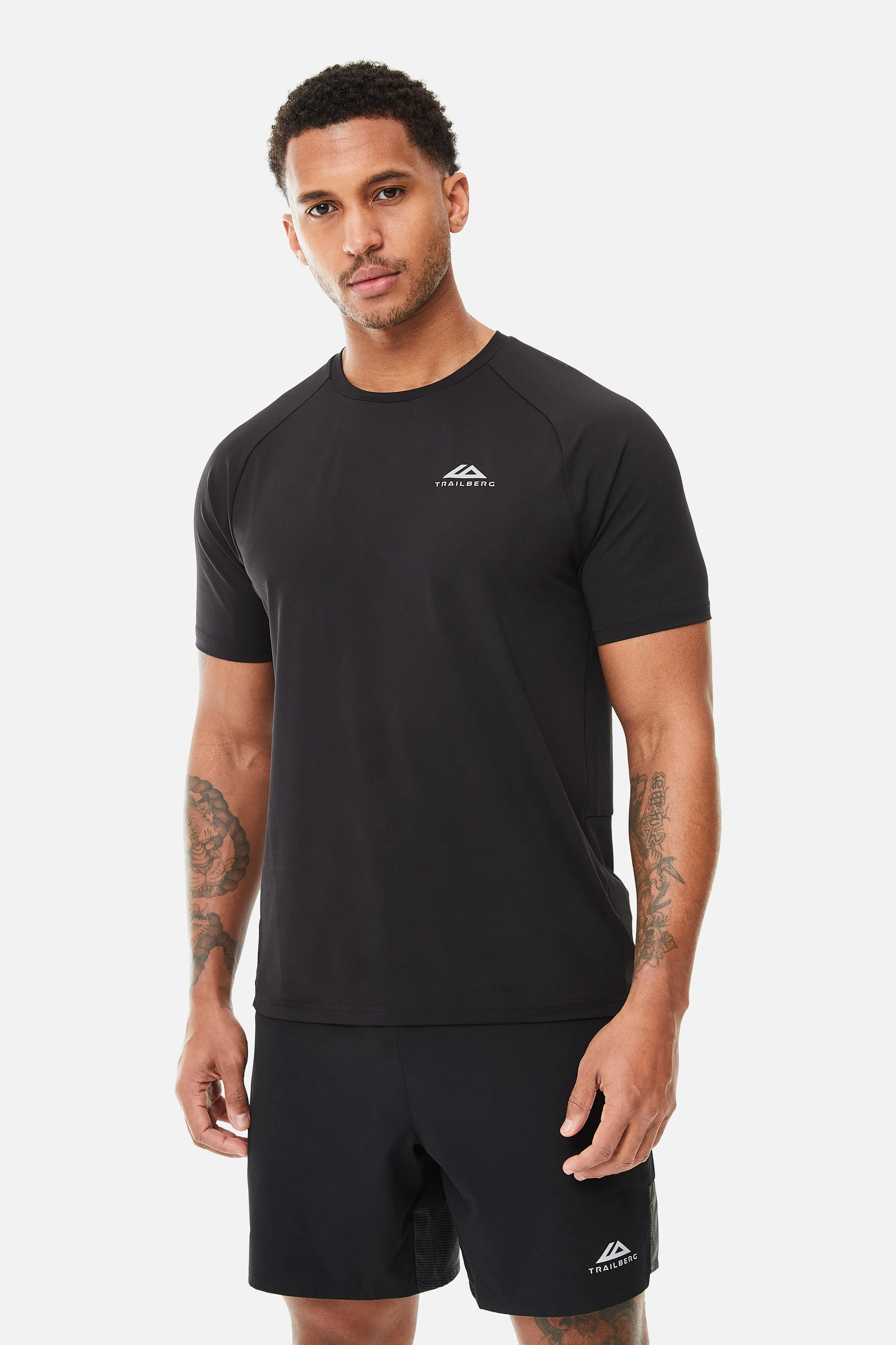 Rapid Grid Tee - Black sold by Trailberg