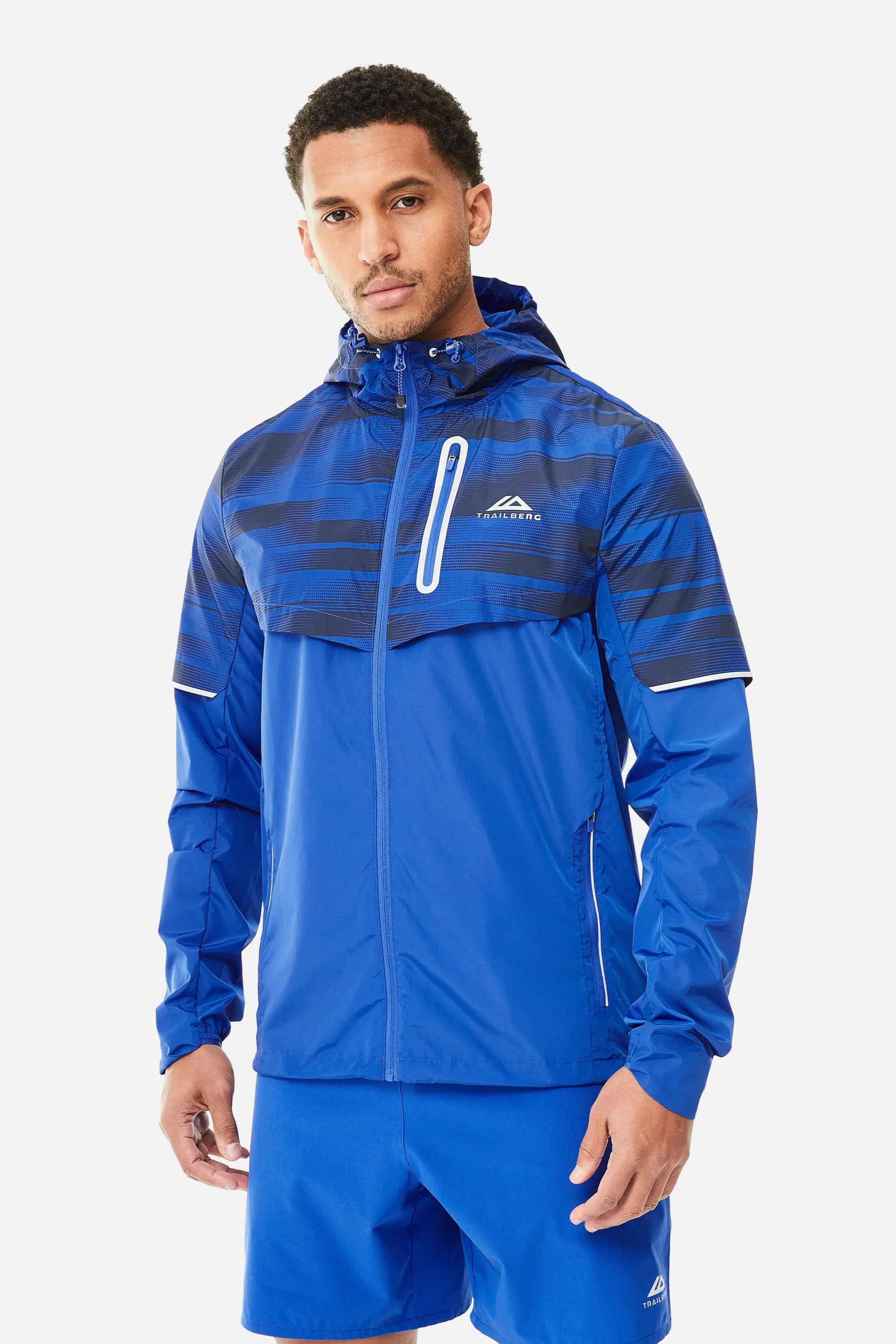 Dimension 2.0 Windbreaker - Twilight Haze/Navy Blue sold by Trailberg