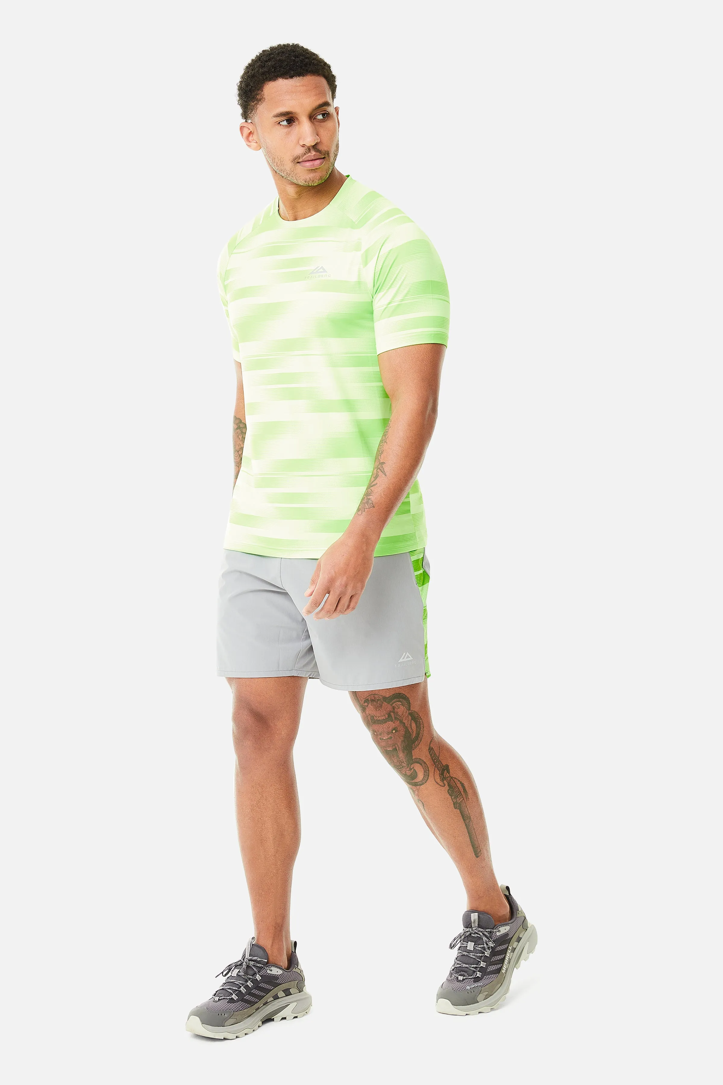 Dimension 2.0 Tee - Neon Lime/Vivid Green/Moon Grey sold by Trailberg product image thumbnail 3
