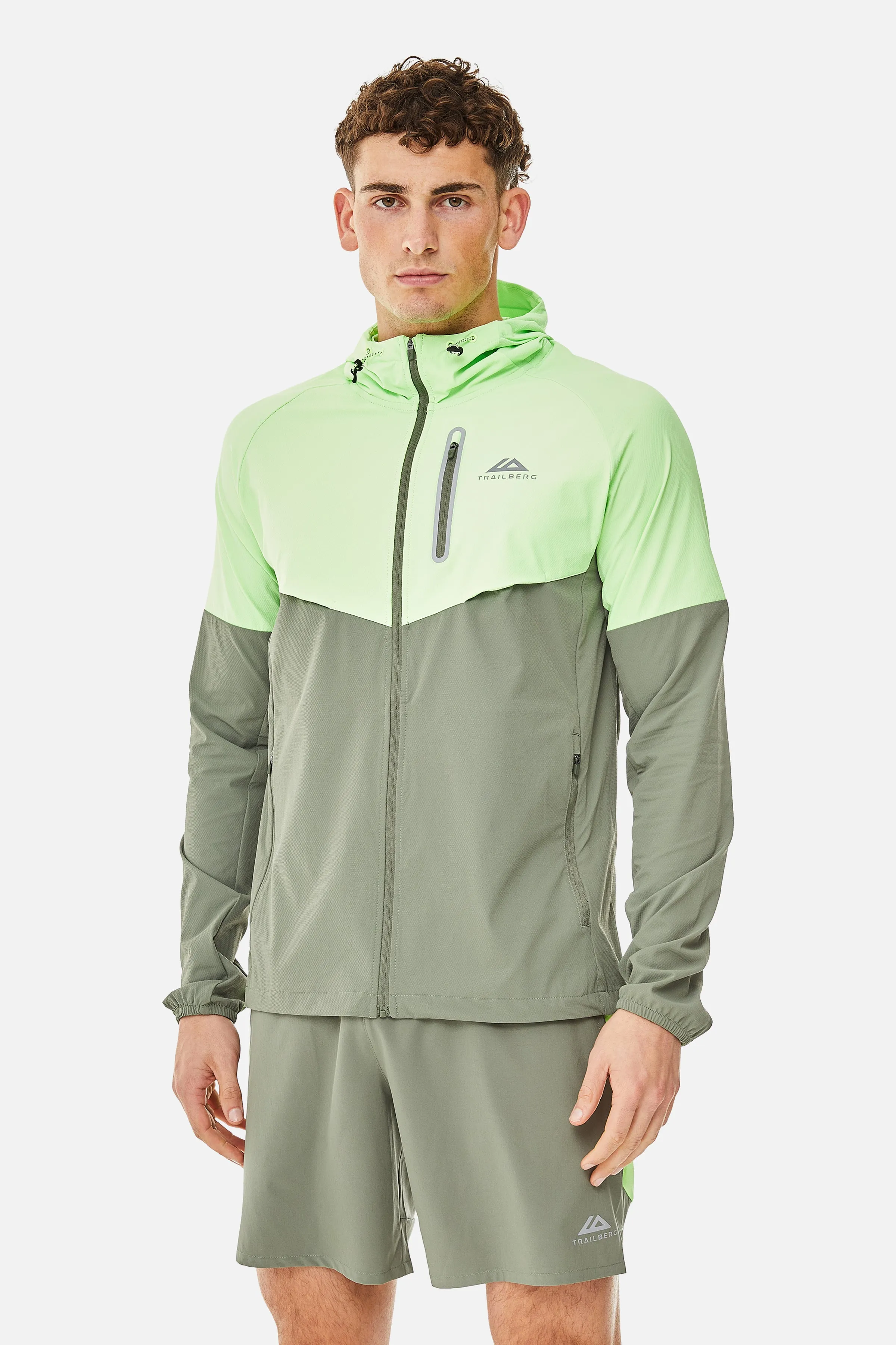 Cloud SS25 Hood - Pine Dust/Neon Lime sold by Trailberg