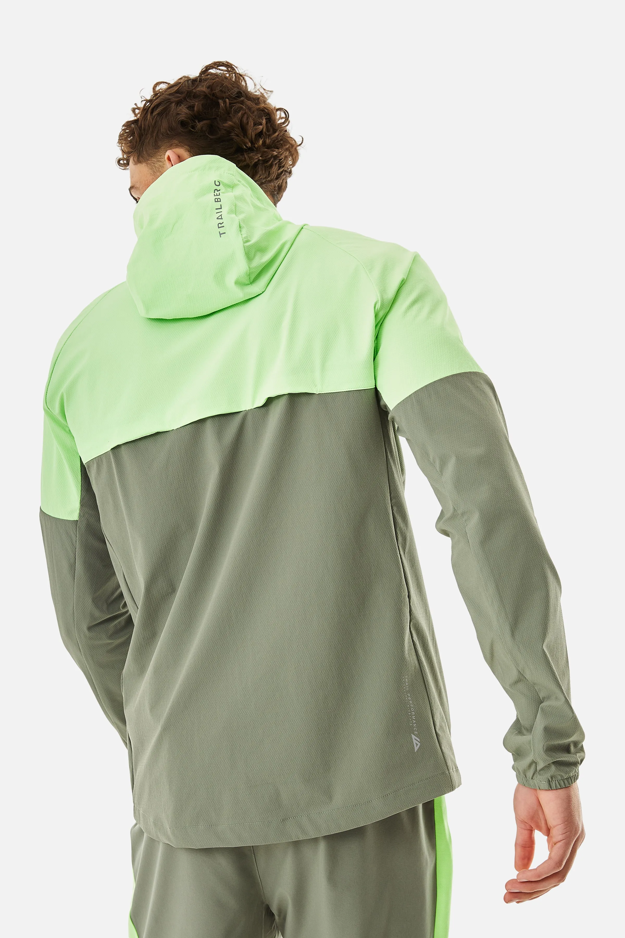 Cloud SS25 Hood - Pine Dust/Neon Lime sold by Trailberg product image thumbnail 2