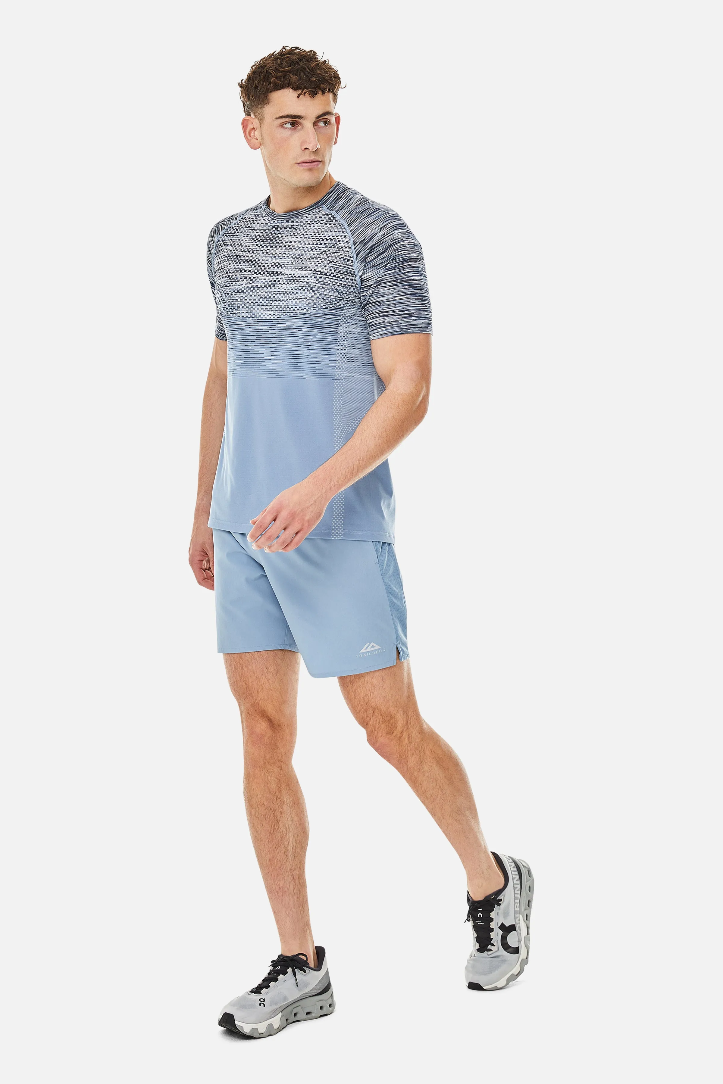 Apex Seamless Tee - Washed Indigo/Eclipse Blue/Deep Ocean/White sold by Trailberg product image thumbnail 4