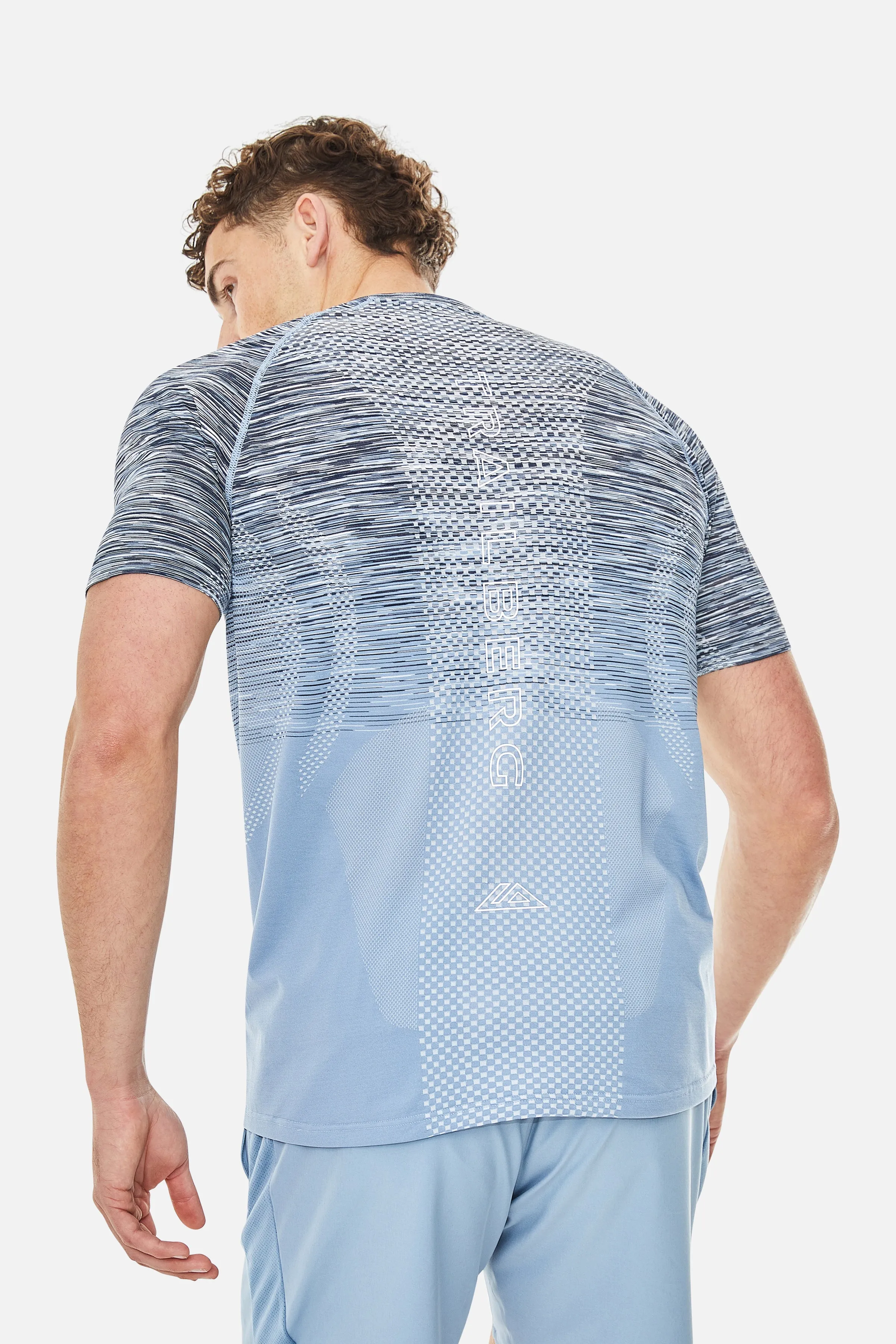 Apex Seamless Tee - Washed Indigo/Eclipse Blue/Deep Ocean/White sold by Trailberg product image thumbnail 2