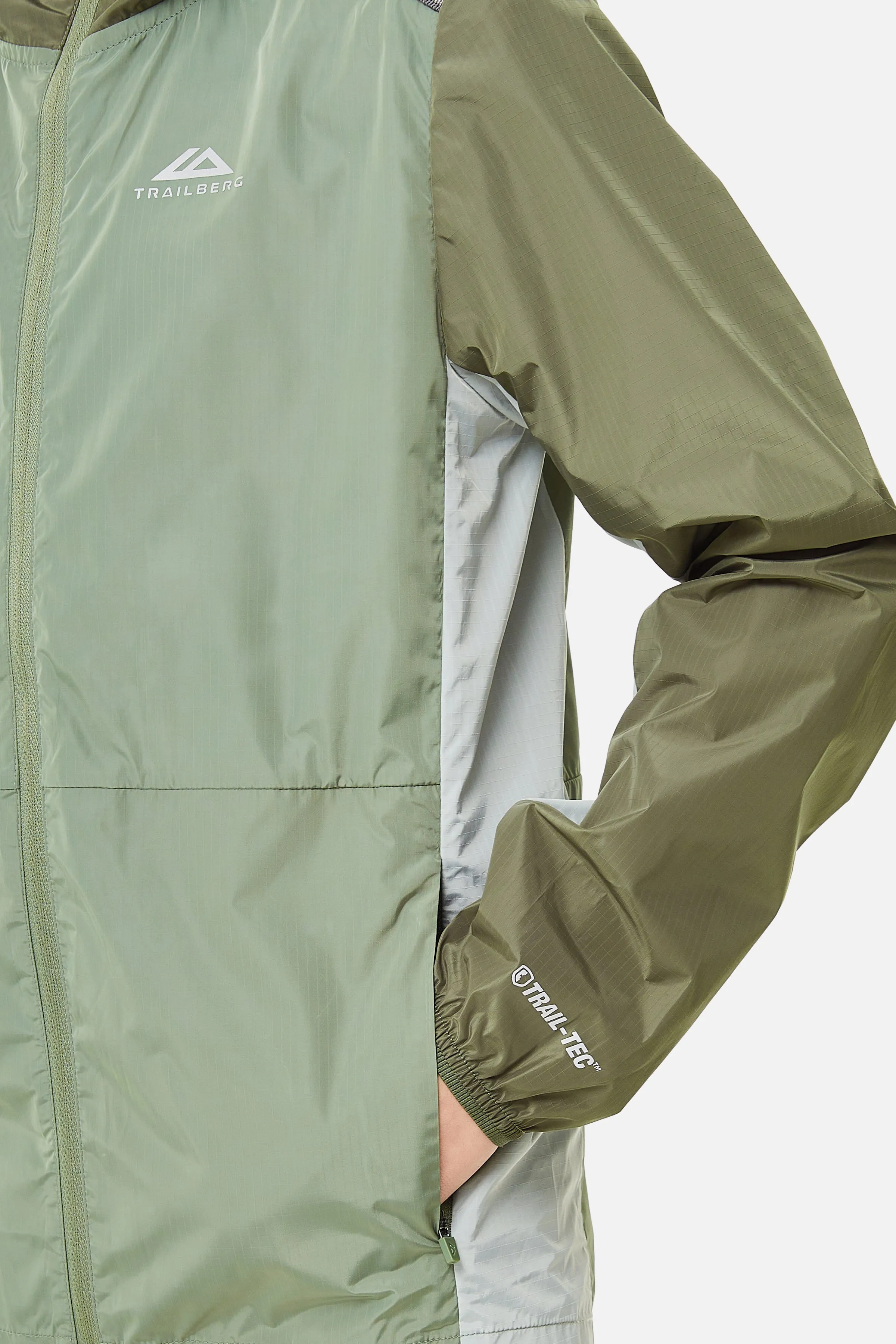 Boys Triathlon 2.0 Windbreaker - Pine Dust/Frosted Leaf sold by Trailberg product image thumbnail 5