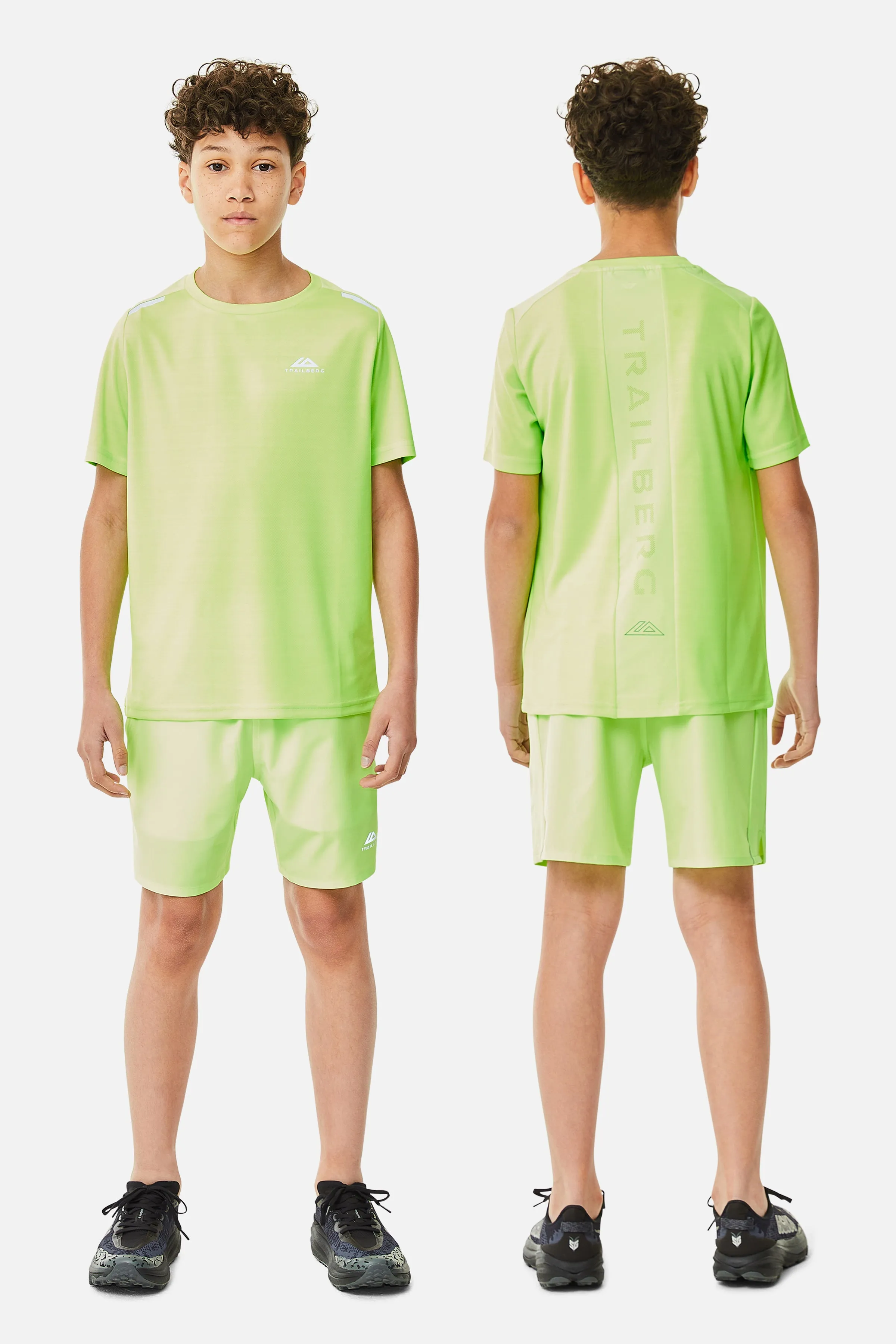Boys Cloud Essentials Twinset - Neon Lime sold by Trailberg