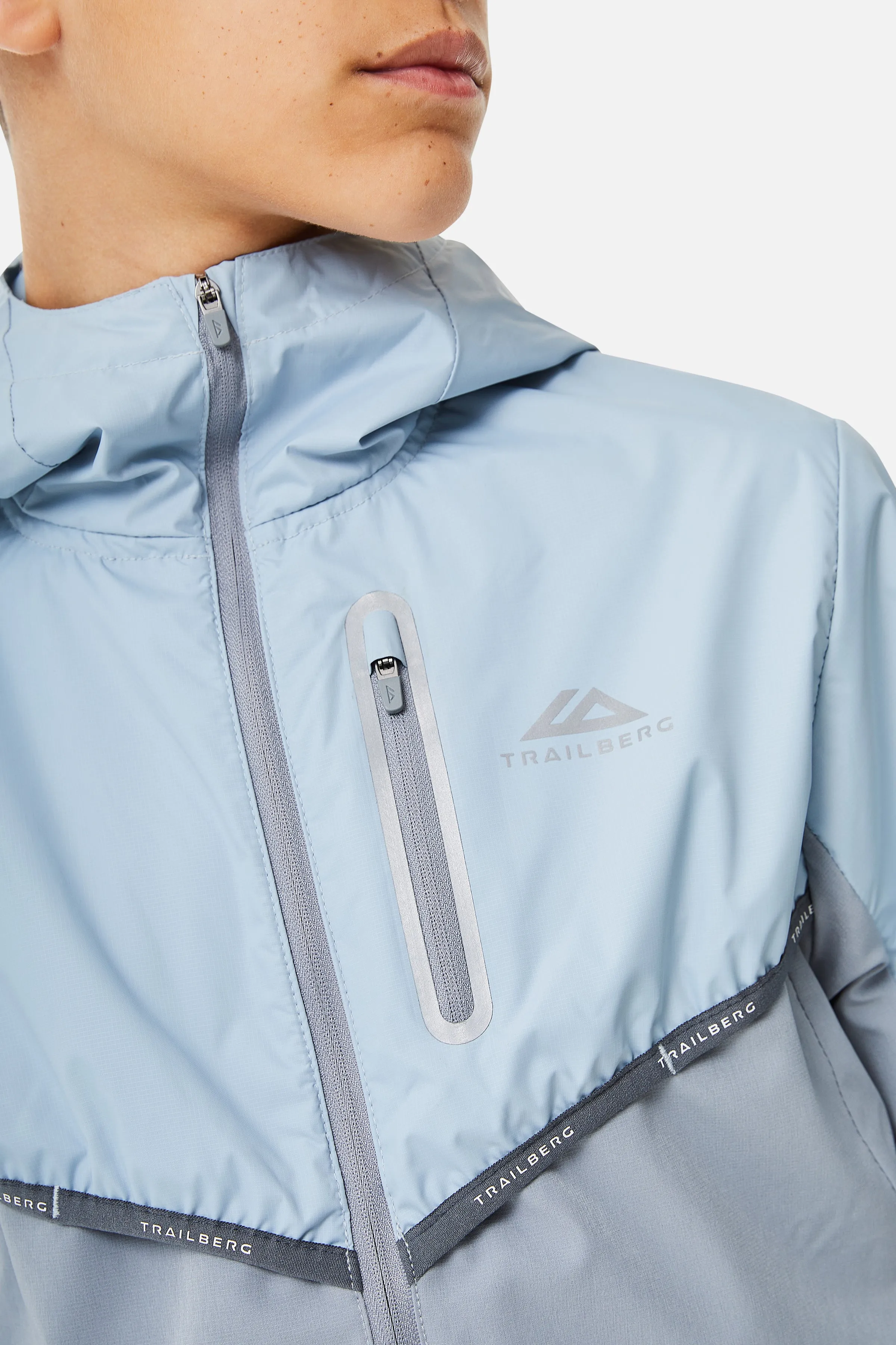 Boys Vertigo Tape Hood - Cloud Haze/Blue Frost sold by Trailberg product image thumbnail 2