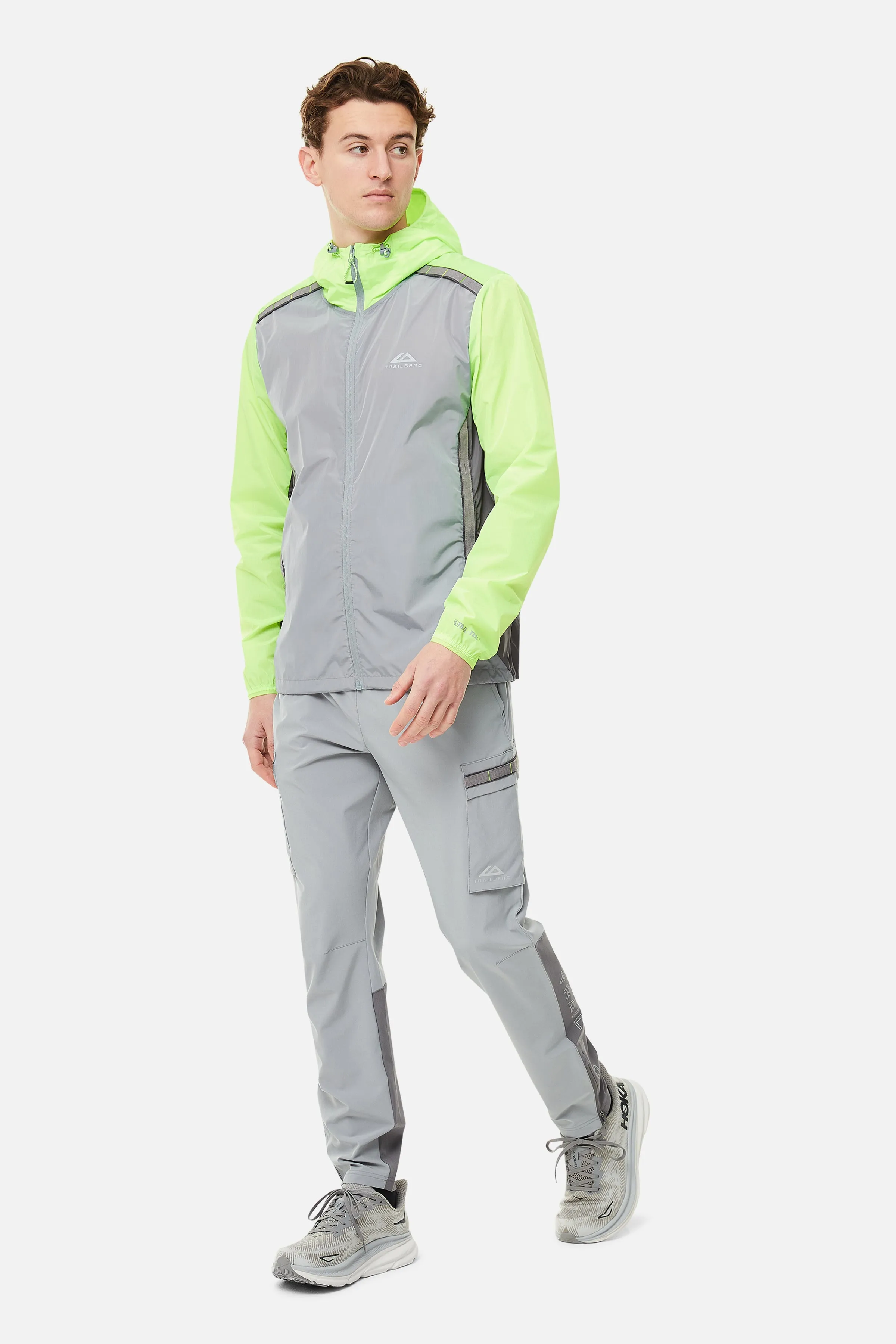 SS25 Triathlon Tracksuit - Smoke Grey/Moon Grey/Neon Lime sold by Trailberg product image thumbnail 5