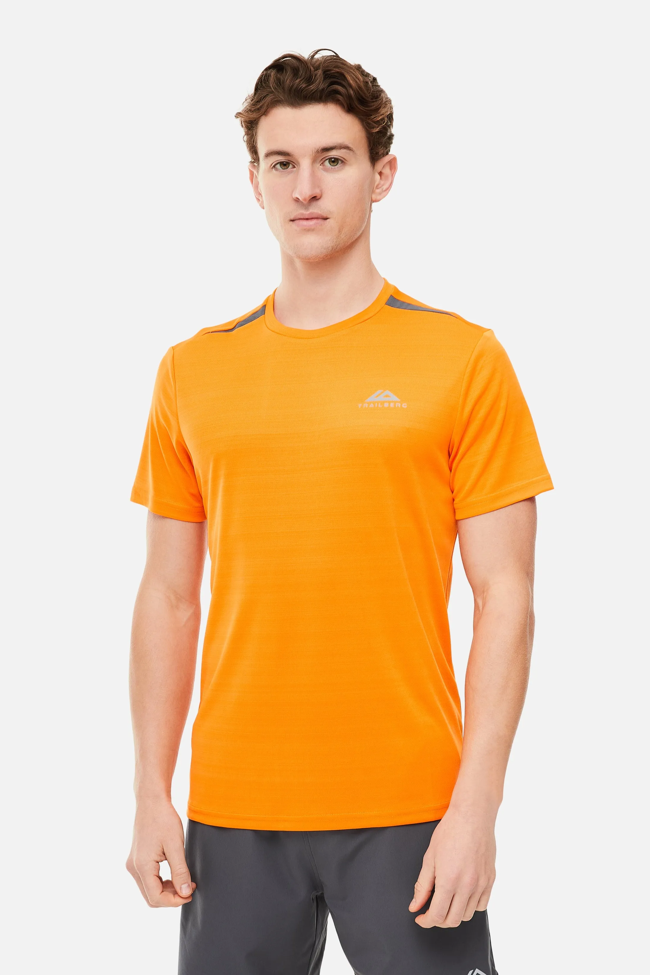 SS25 Cloud Tee - Orange Burst/Iron Grey sold by Trailberg