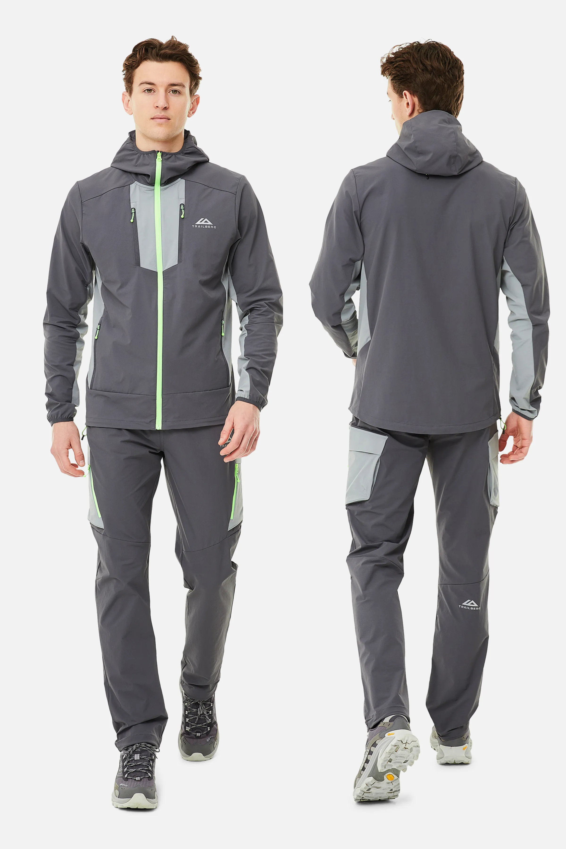 Faltenjura Tracksuit - Iron Grey/Moon Grey sold by Trailberg