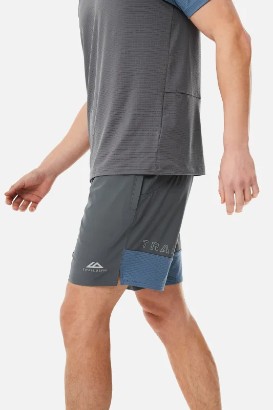 Rapid Dash Short - Storm Grey/Lagoon sold by Trailberg