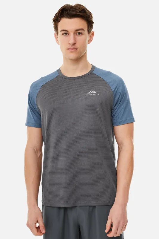 Rapid Dash Tee - Storm Grey/Lagoon sold by Trailberg