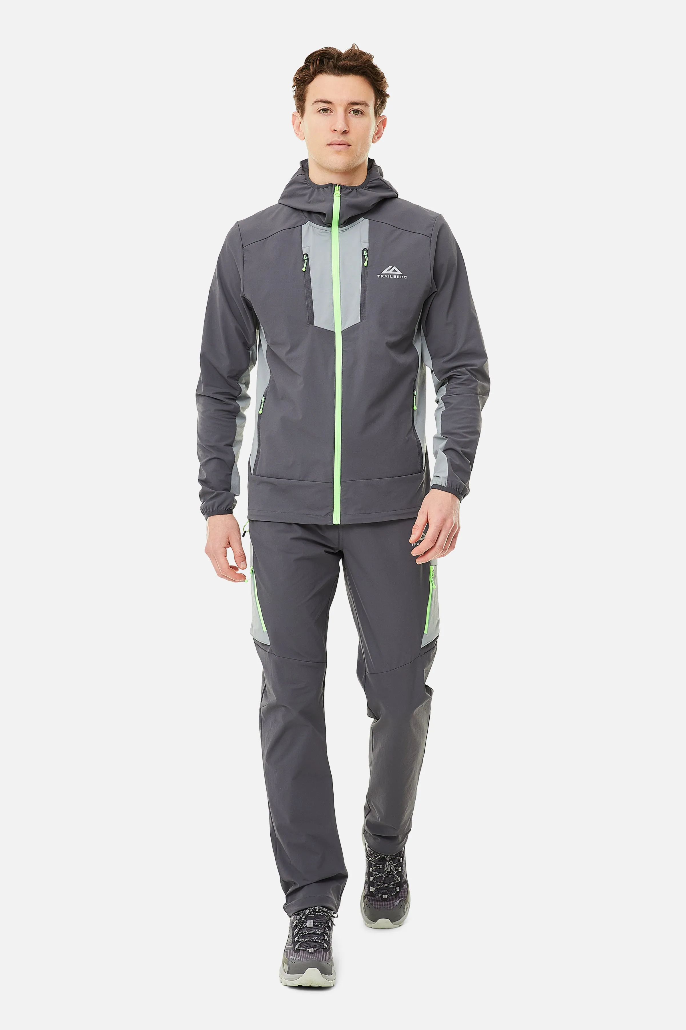 Faltenjura Hood - Iron Grey/Moon Grey sold by Trailberg product image thumbnail 3