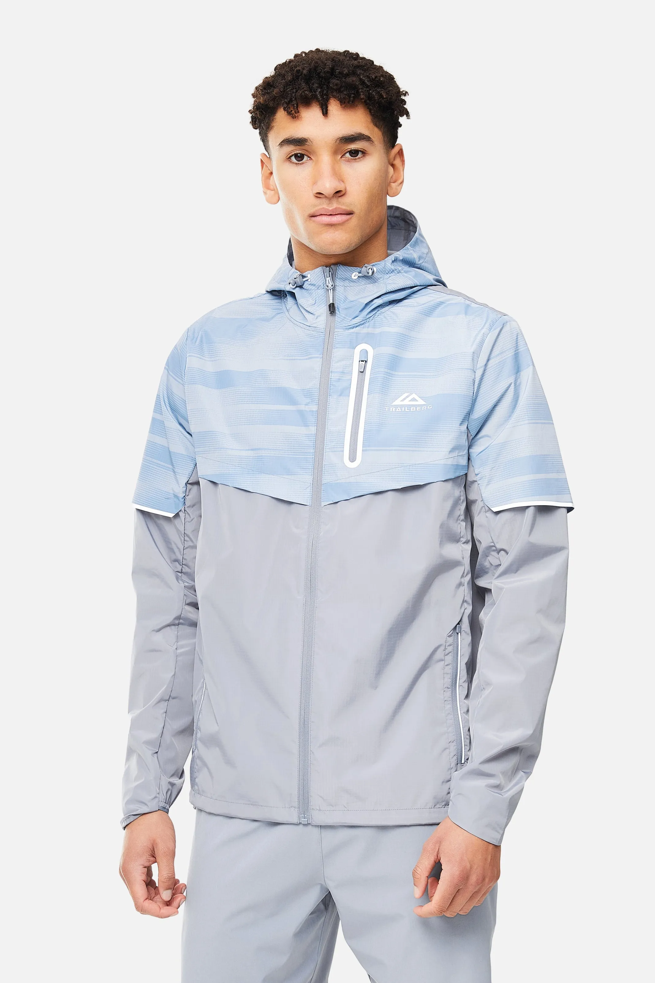 Dimension 2.0 Windbreaker - Cloud Haze/Frost Blue sold by Trailberg