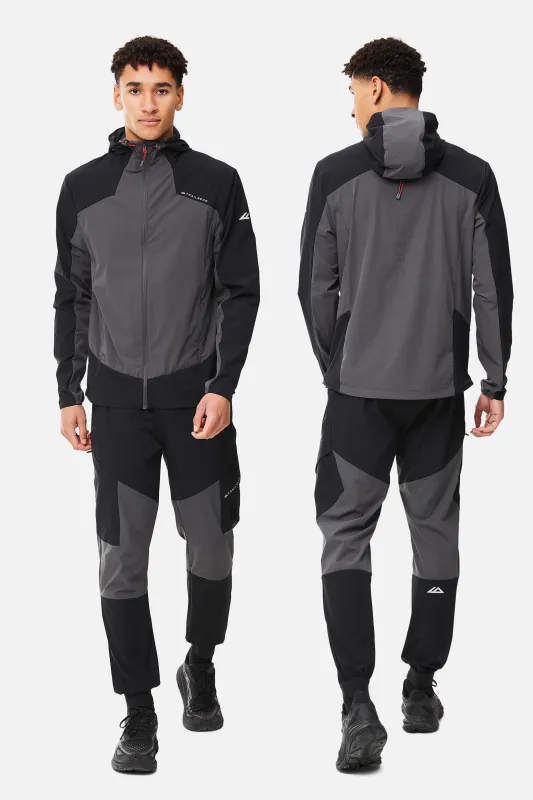 Aperture Tracksuit - Black/Volcano Grey sold by Trailberg