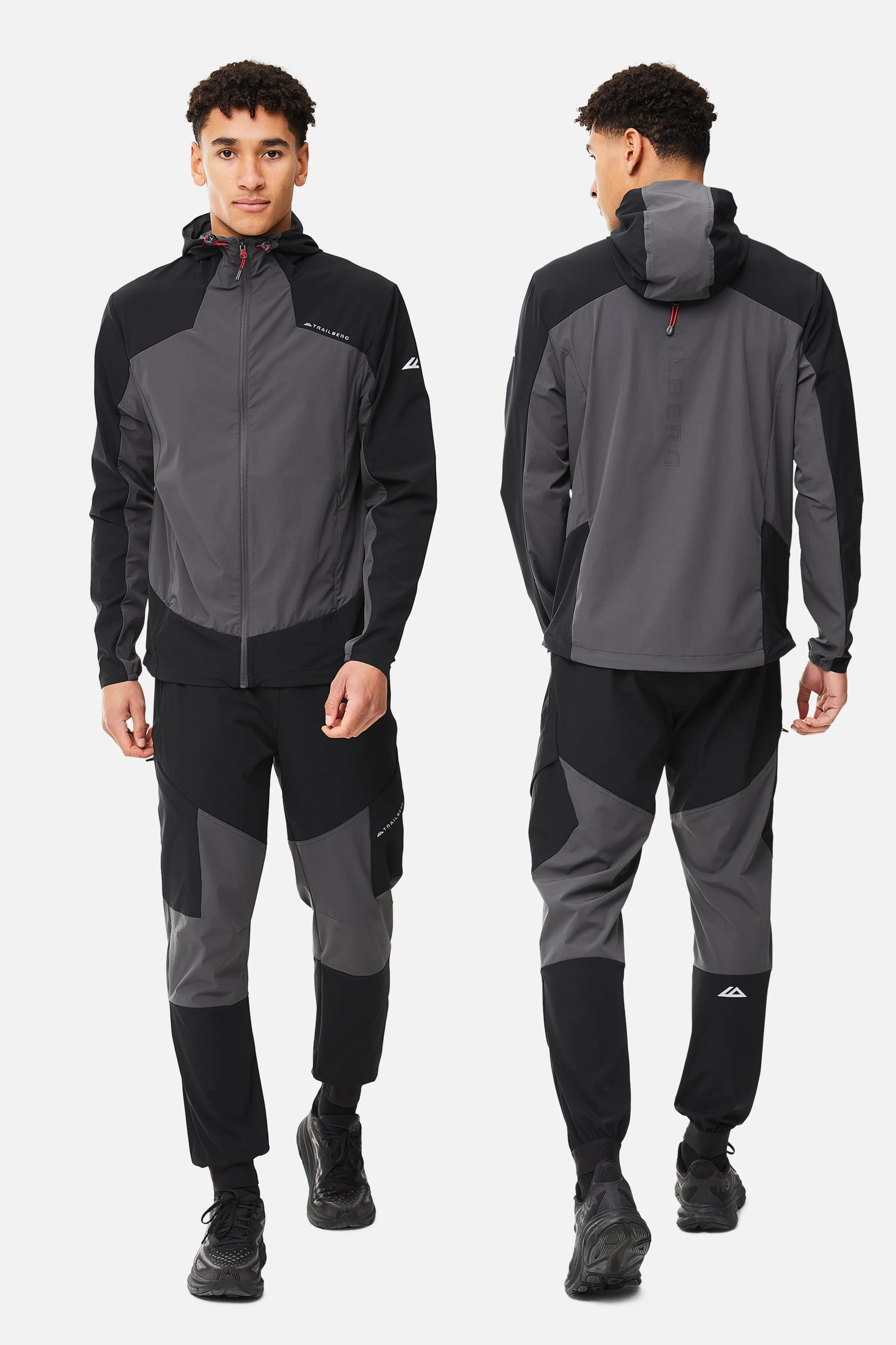 Aperture Tracksuit - Black/Volcano Grey sold by Trailberg