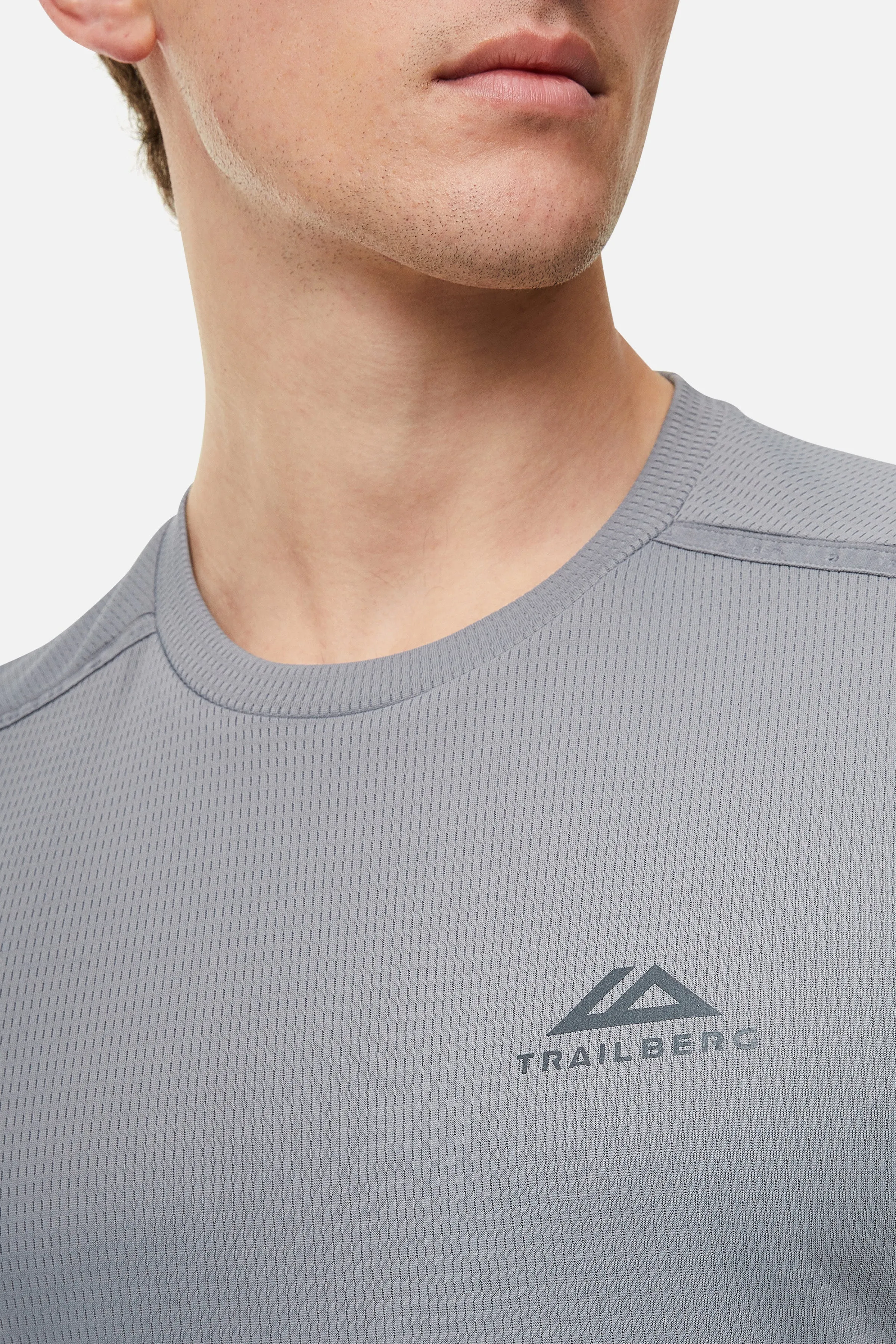 Vertigo 3.0 Tape Tee - Grey/Neon Lime sold by Trailberg product image thumbnail 4