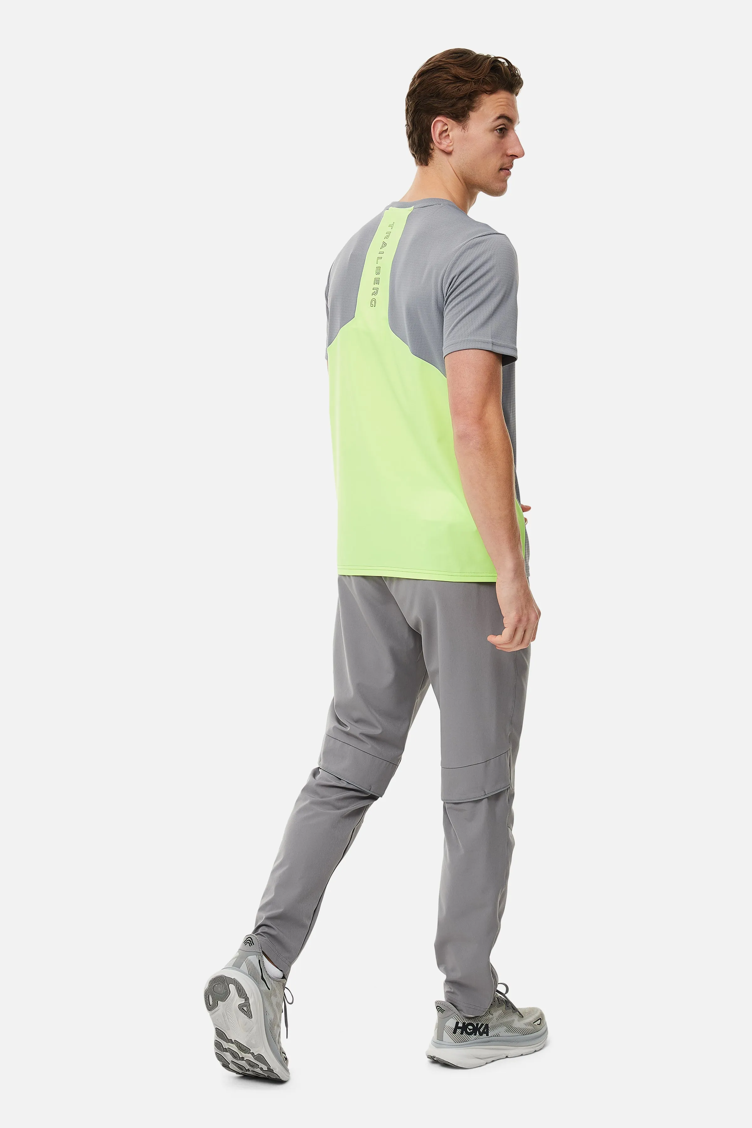 Vertigo 3.0 Tape Tee - Grey/Neon Lime sold by Trailberg product image thumbnail 5