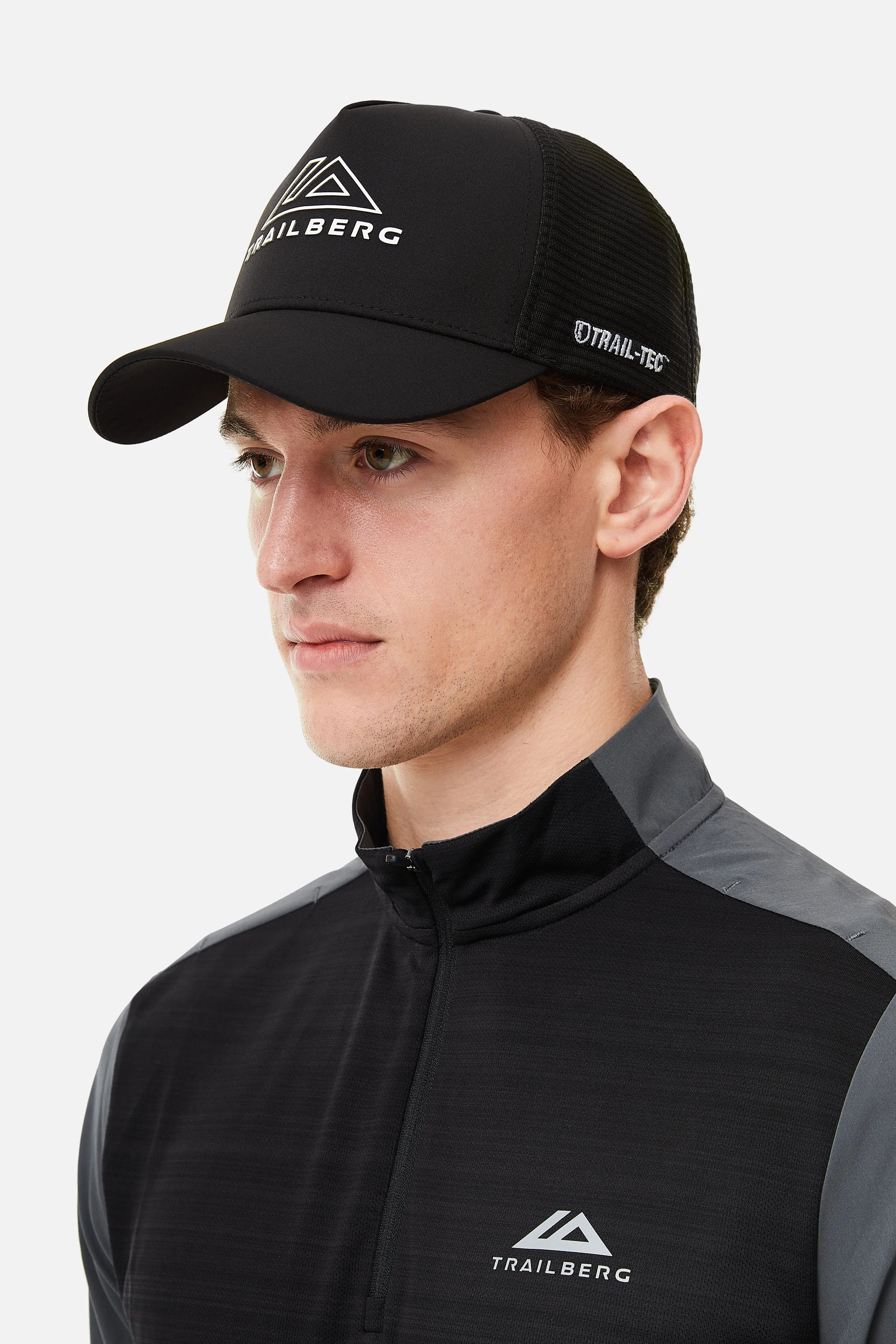Ridge Trucker Cap - Black/White sold by Trailberg product image thumbnail 2