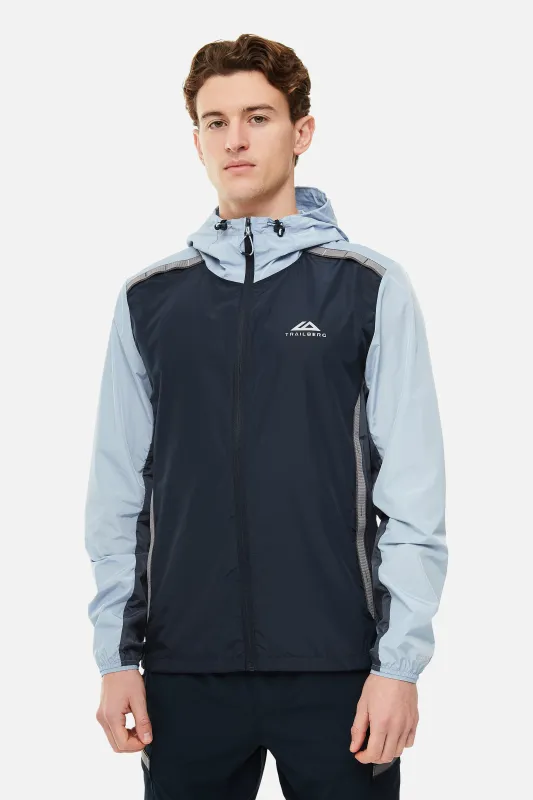 SS25 Triathlon Windbreaker - Navy/Grey/Blue sold by Trailberg
