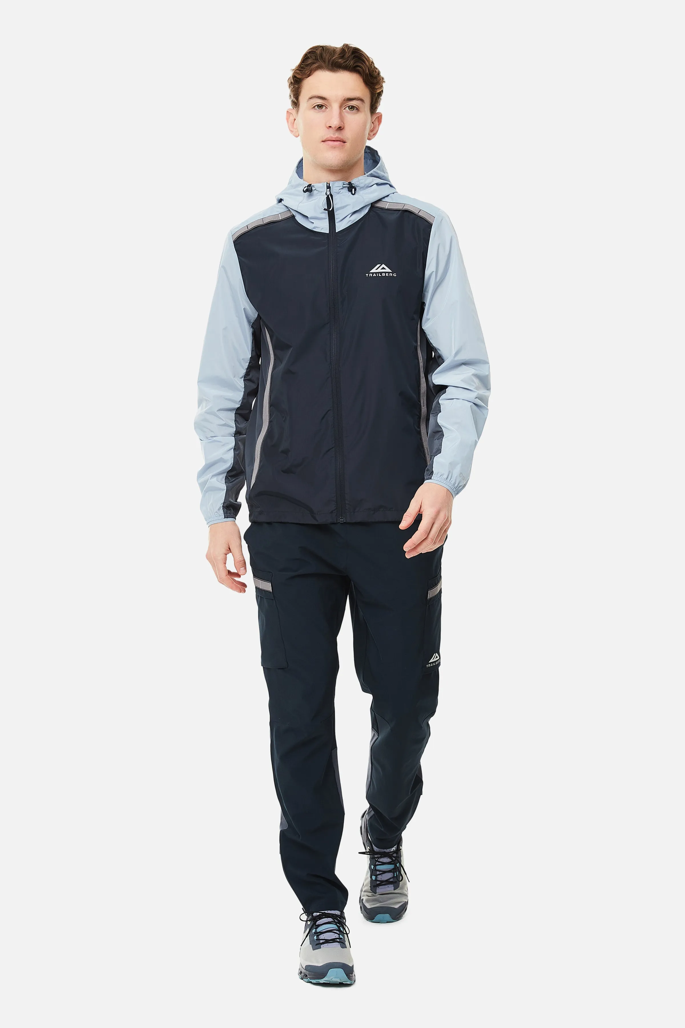 SS25 Triathlon Windbreaker - Navy/Grey/Blue sold by Trailberg product image thumbnail 3