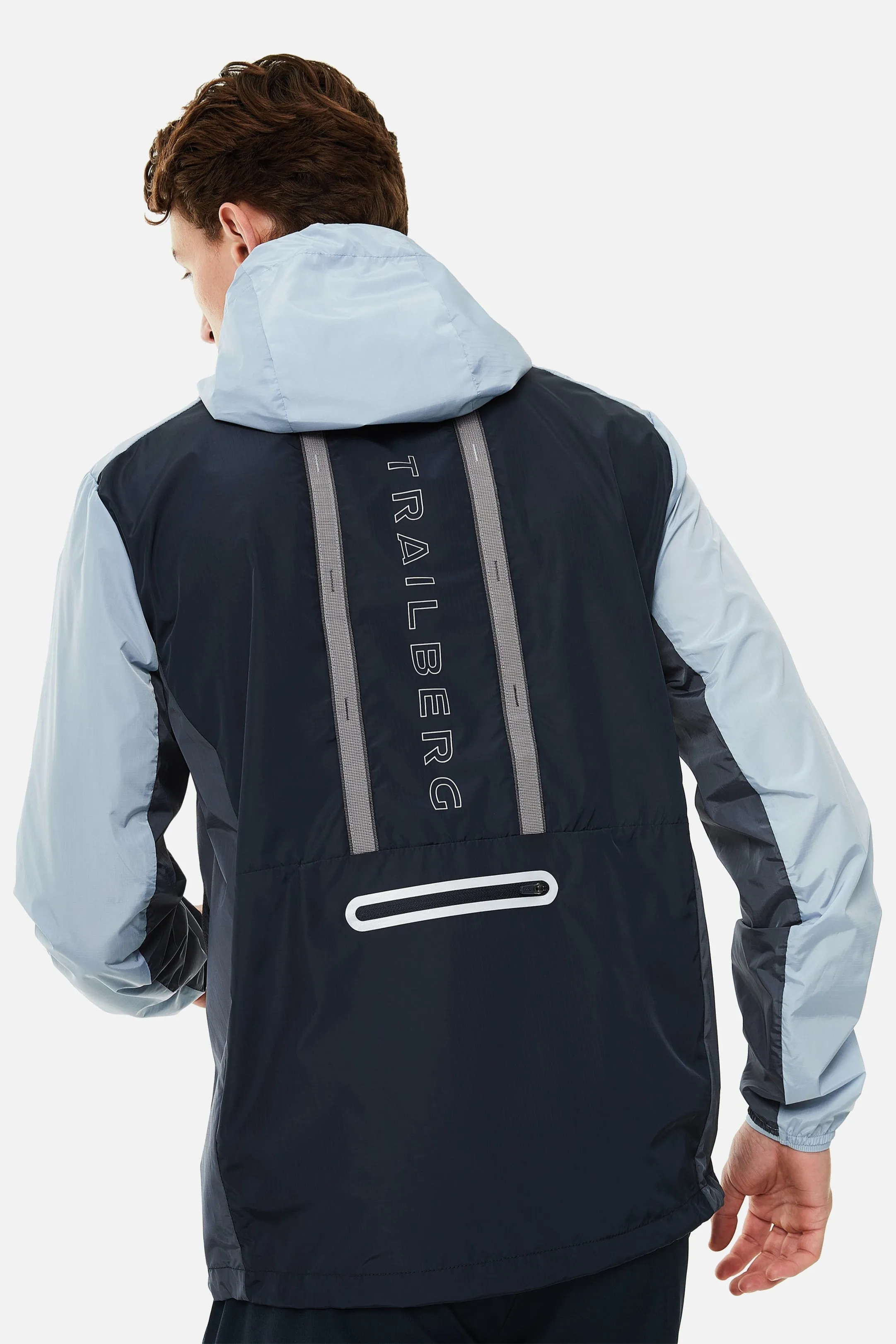 SS25 Triathlon Windbreaker - Navy/Grey/Blue sold by Trailberg product image thumbnail 2