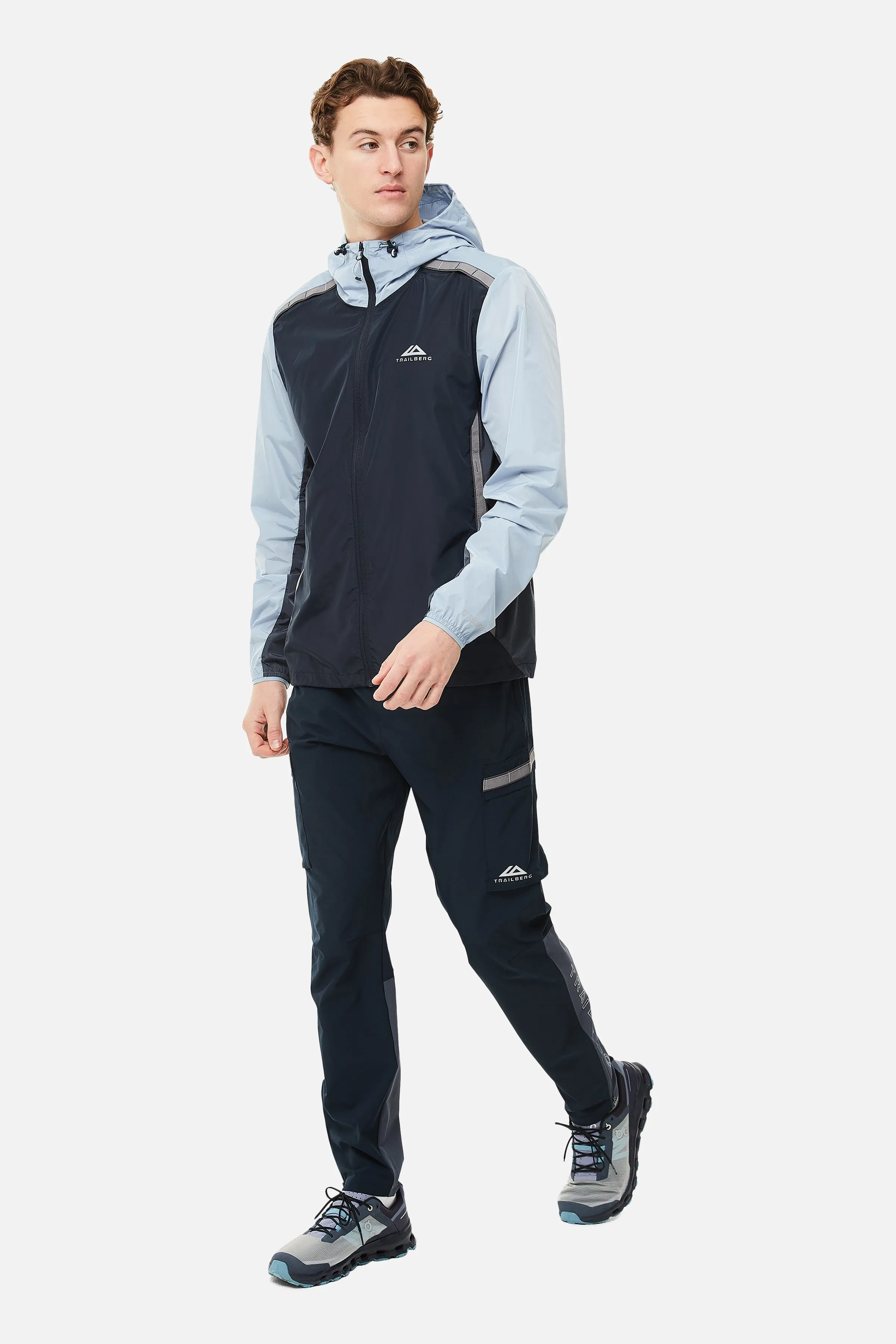 SS25 Triathlon Windbreaker - Navy/Grey/Blue sold by Trailberg product image thumbnail 4