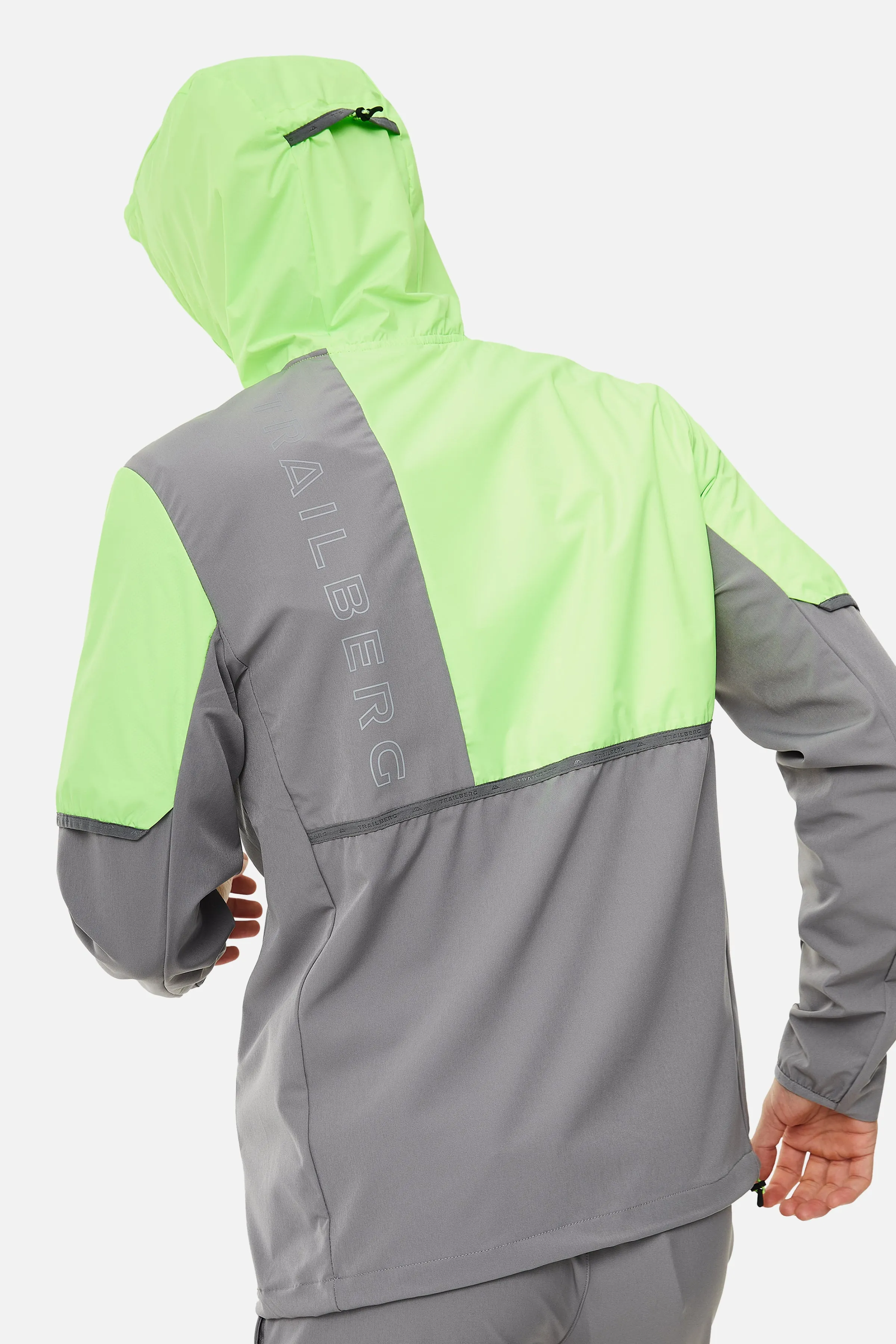 Vertigo 3.0 Tape Hood - Owl Grey/Neon Lime sold by Trailberg product image thumbnail 3