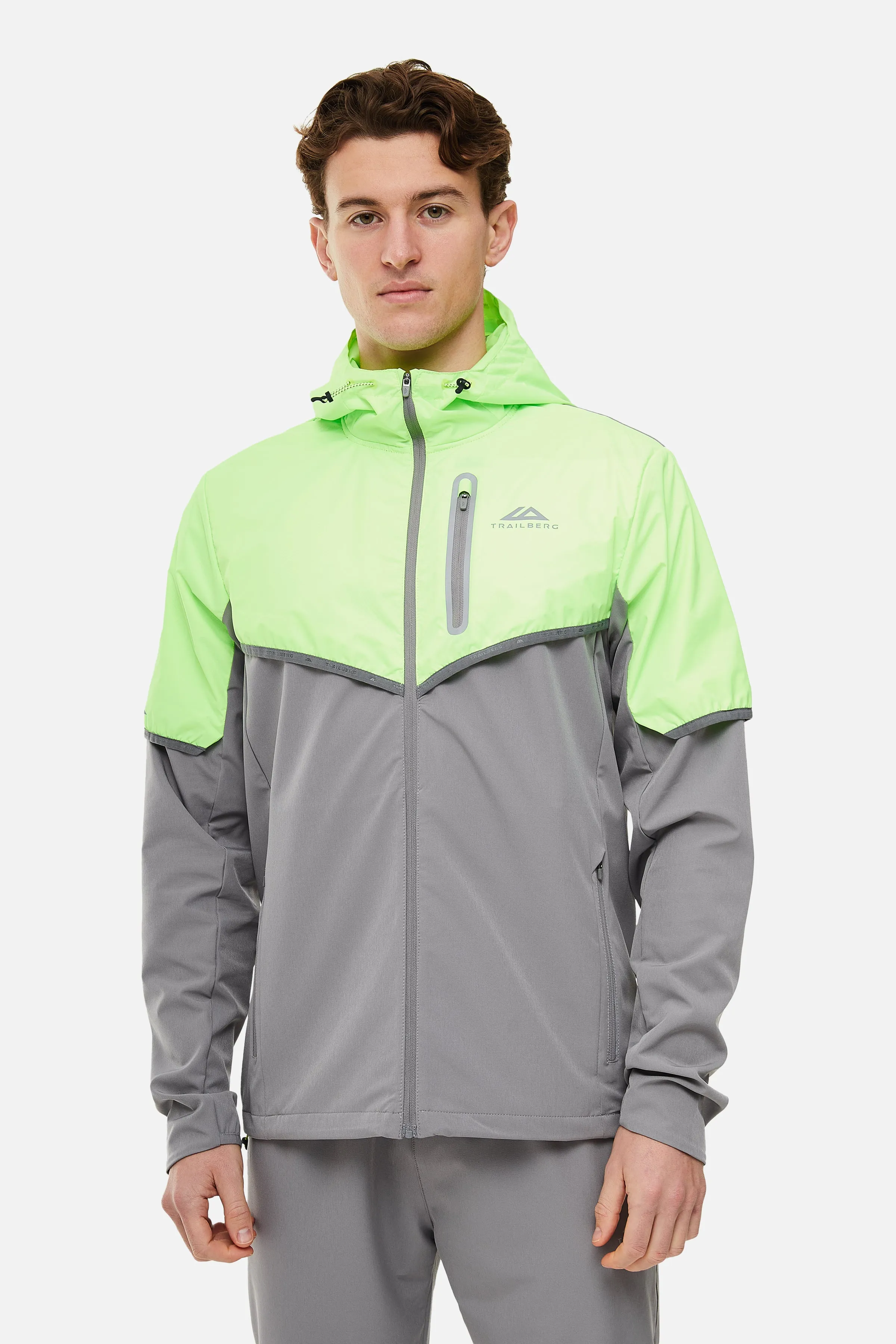 Vertigo 3.0 Tape Hood - Owl Grey/Neon Lime sold by Trailberg