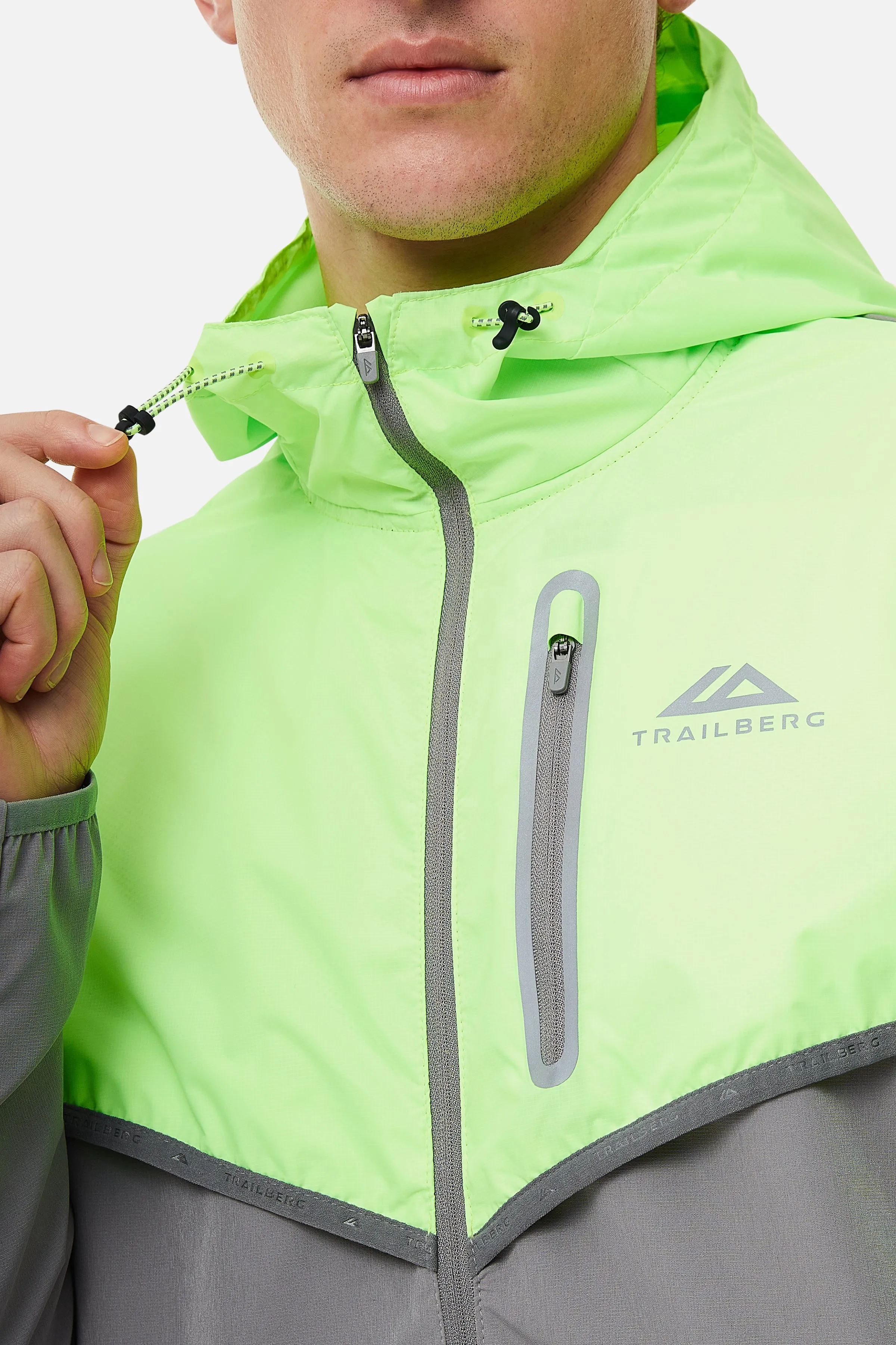 Vertigo 3.0 Tape Hood - Owl Grey/Neon Lime sold by Trailberg product image thumbnail 5