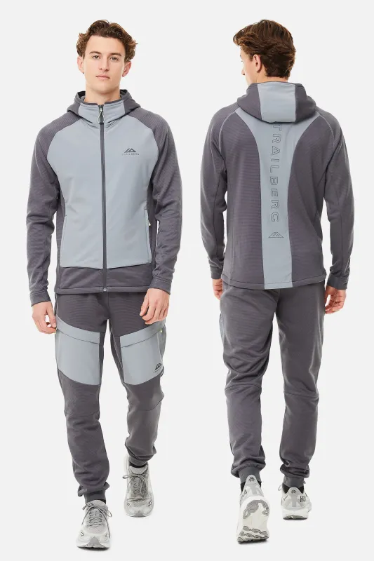 Glacier Fleece Tracksuit - Charcoal/Grey sold by Trailberg