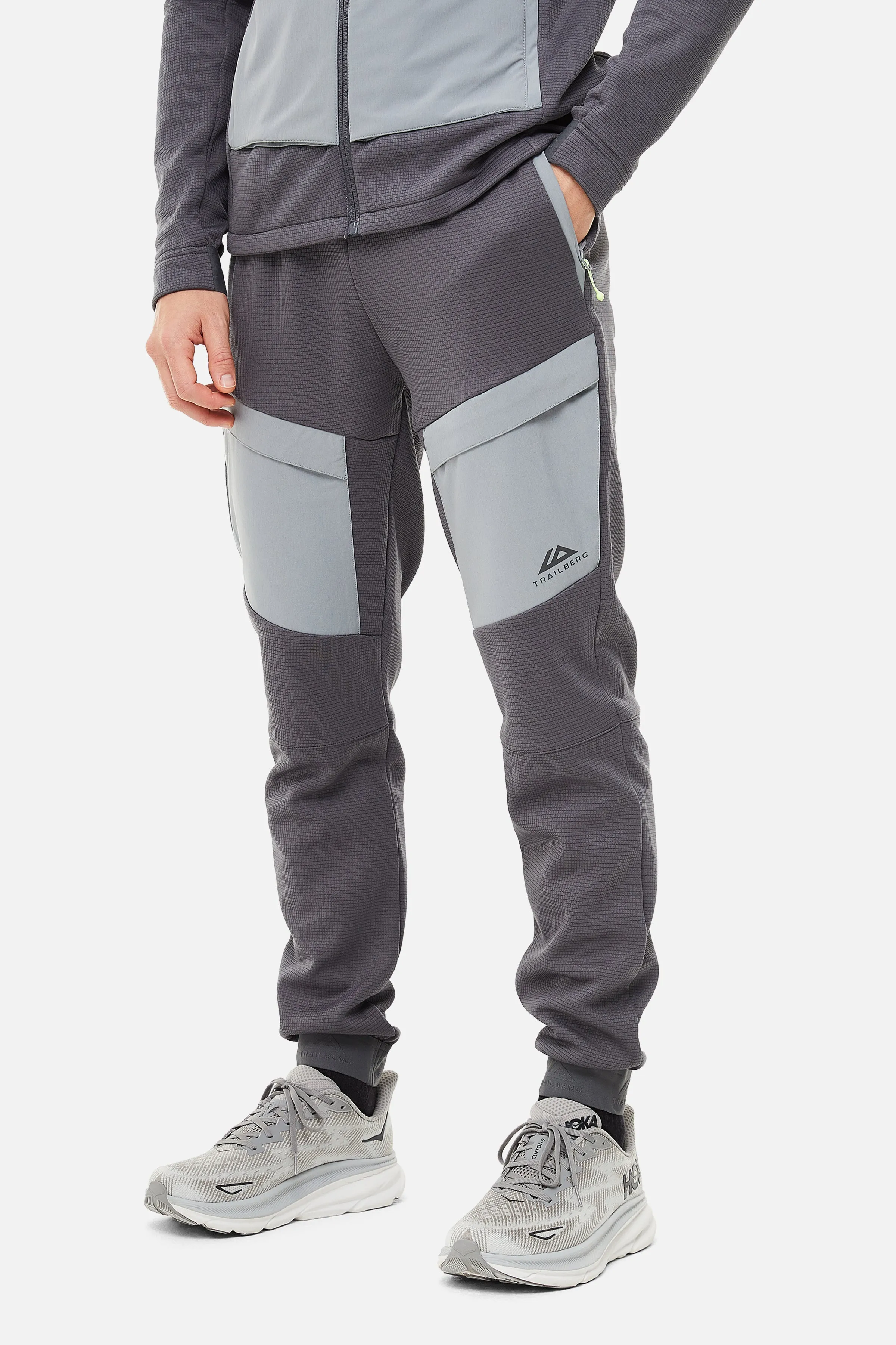 Glacier Fleece Tracksuit - Charcoal/Grey sold by Trailberg product image thumbnail 3