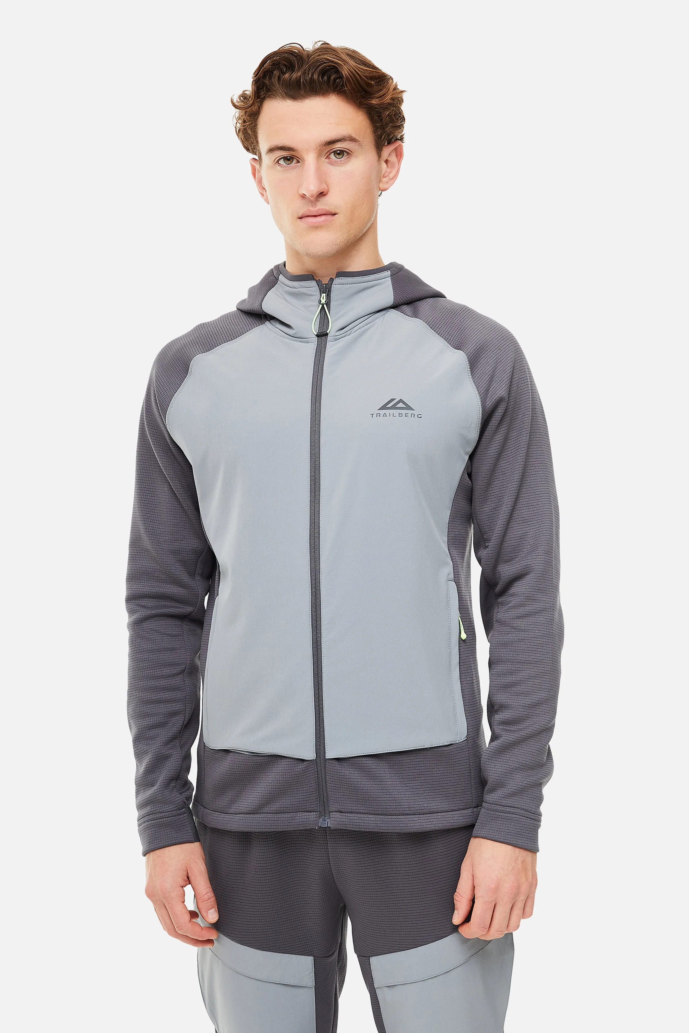 Glacier Fleece Hood - Charcoal/Grey sold by Trailberg