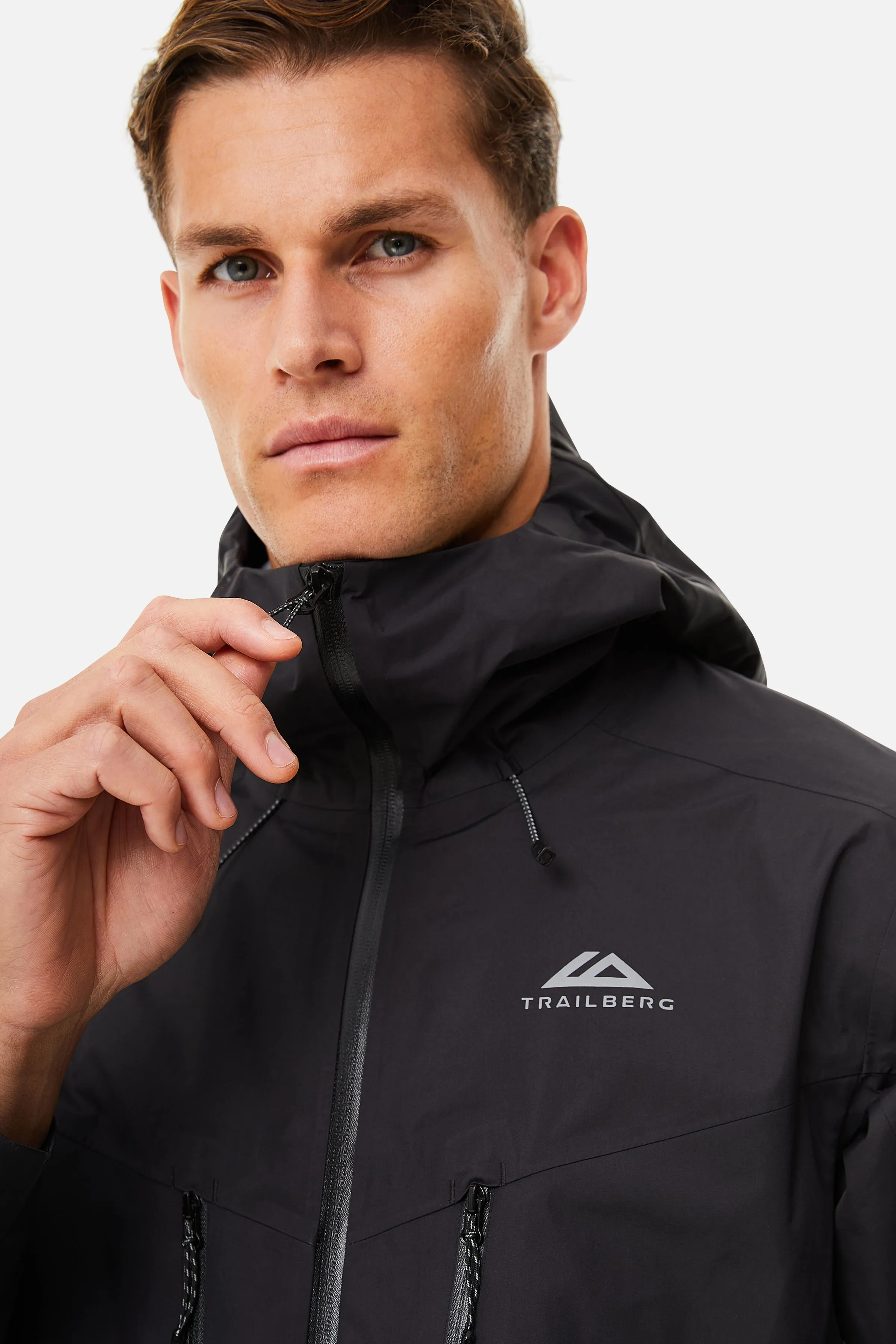 Conquer Waterproof Shell Jacket - Black sold by Trailberg product image thumbnail 3